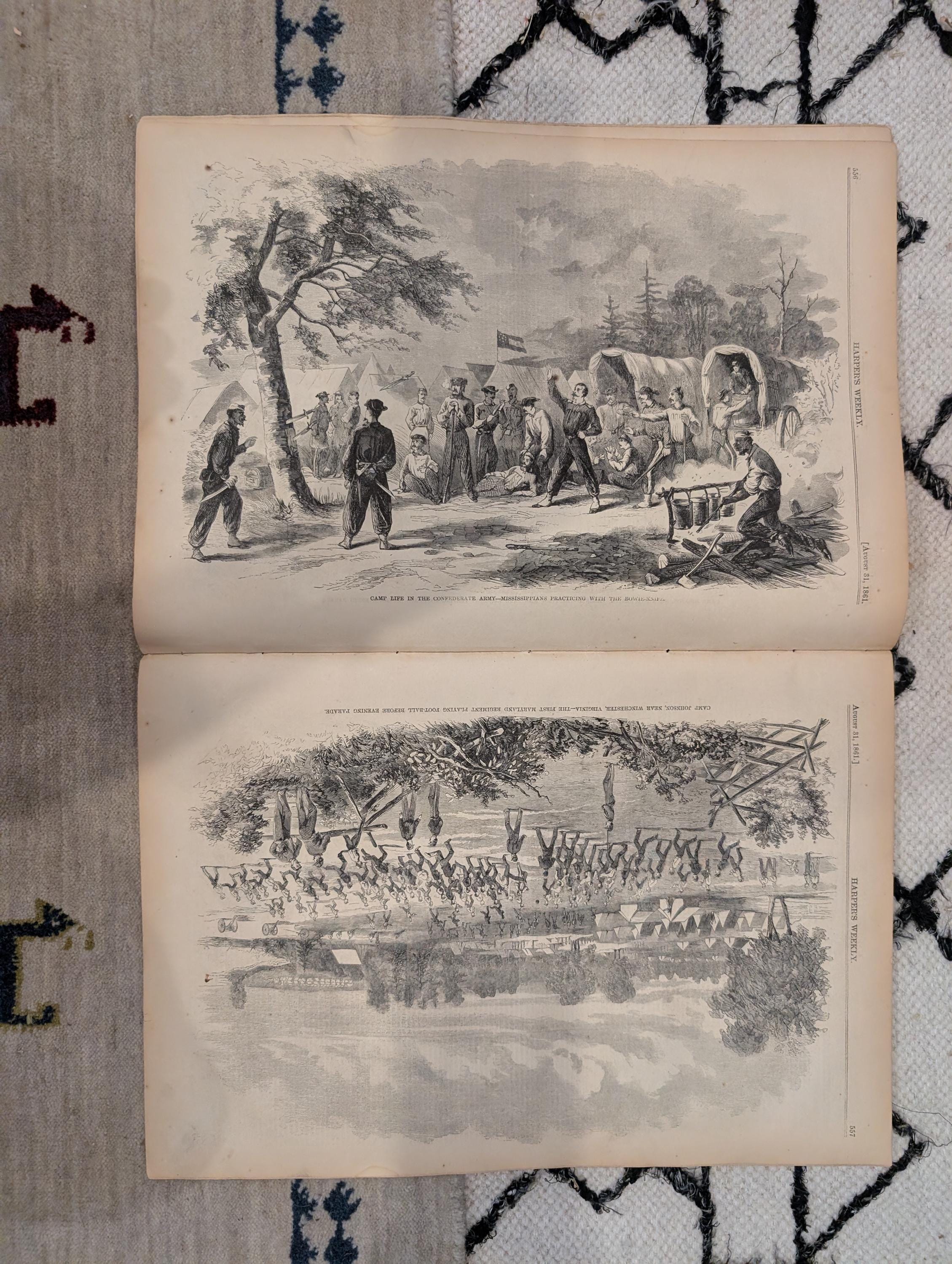 1861 Winslow Homer Havelocks Harper's Weekly June 29 Big Bethel Zouaves