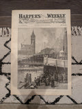 Harper’s Weekly – May 28, 1887 – Chicago Front Page, Decoration Day Centerfold, Rural Pennsylvania Auction, Broadway Elevated Railroad