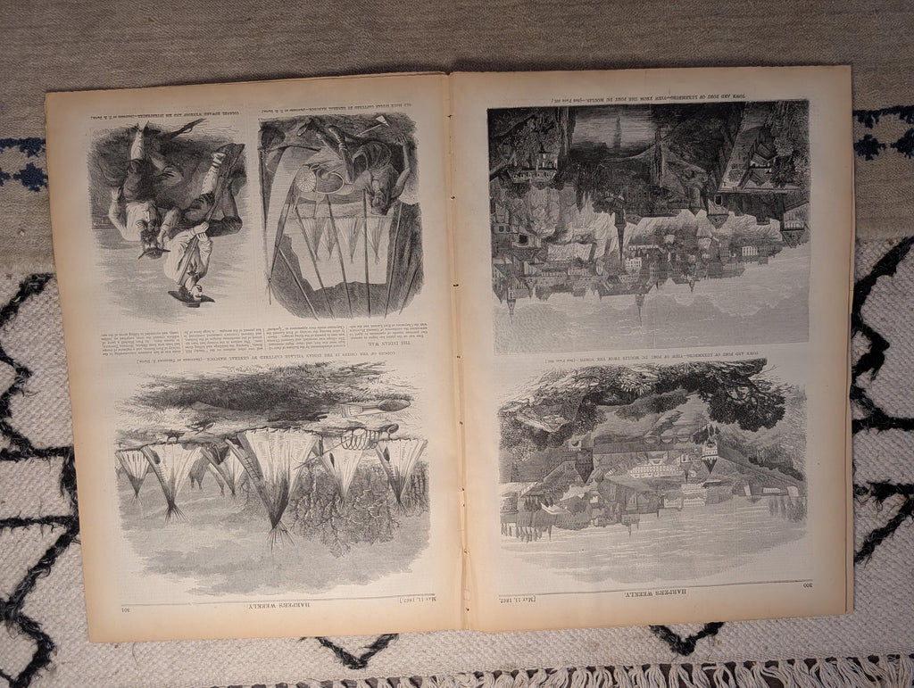 1867 Thomas Nast Portrait & Biography, Hancock's Indian Village — May 11