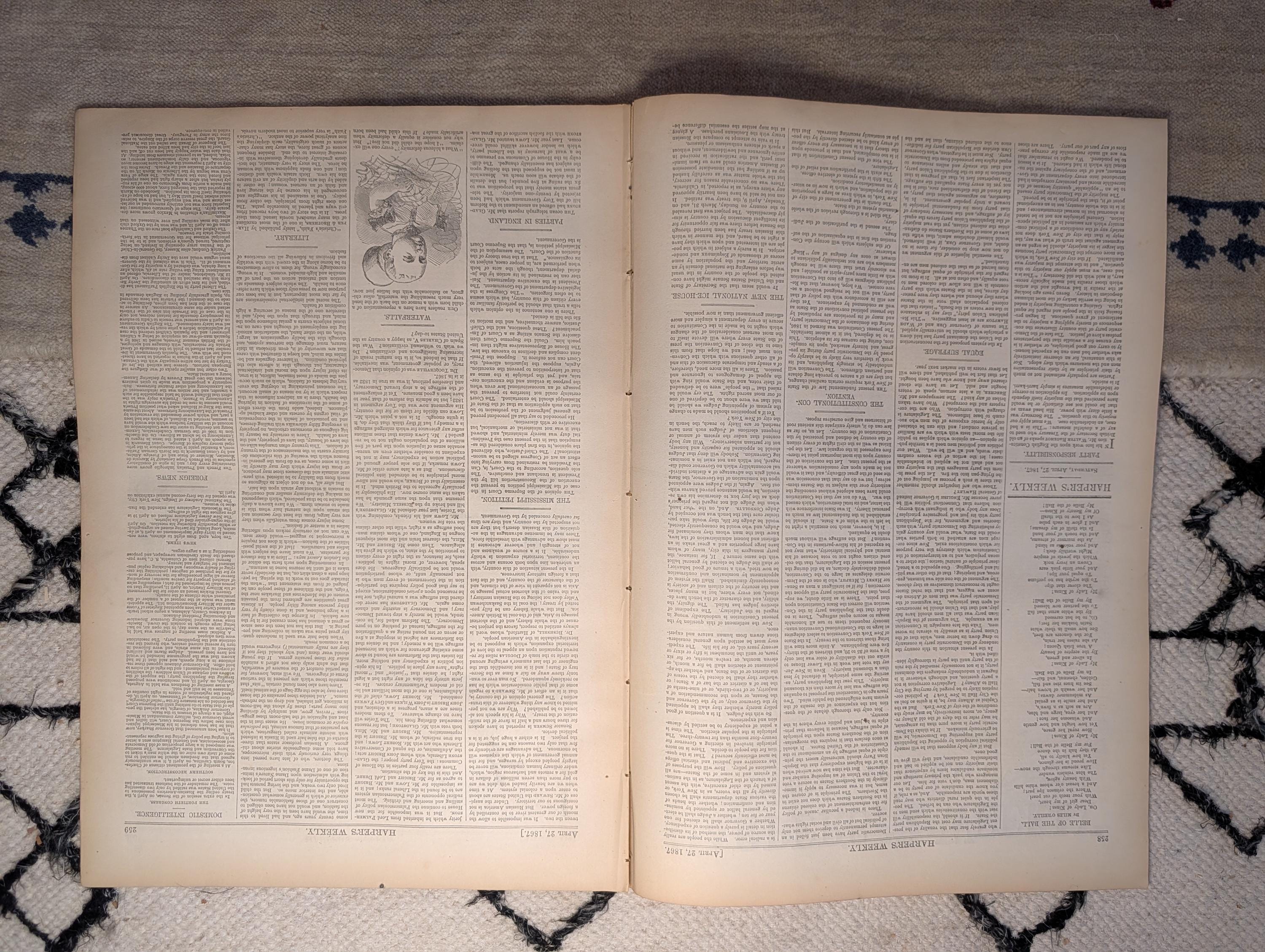 1867 Nast Lincoln & Drummer Boy (Met Museum), Supreme Court Interior — Apr 27