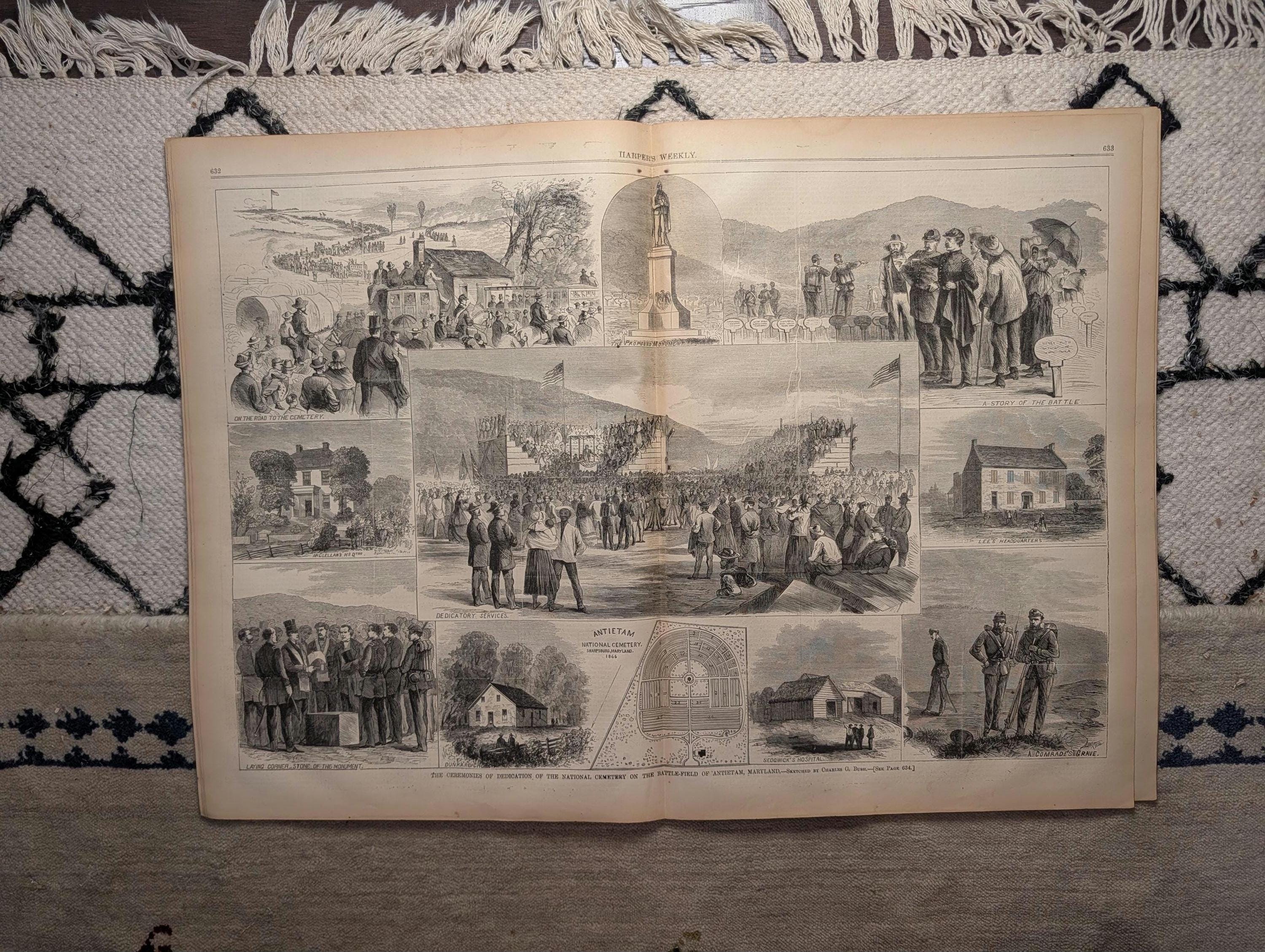 1867 Antietam National Cemetery Dedication, Santee Indians, Peace — Oct 5