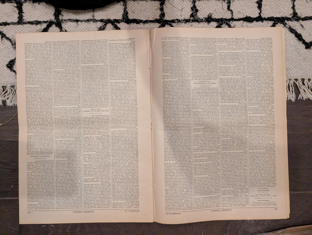 1881 Garfield Death Foldout, Early Tennis Staten Island, Opium Smoking NYC — Sep 24