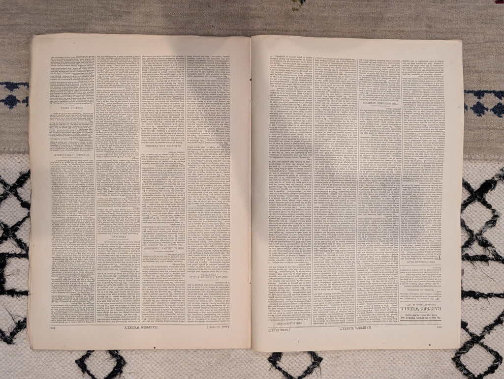 1877 Brooklyn Bridge Construction, Tweed Exile, Nast, Witch Trial — Apr 14