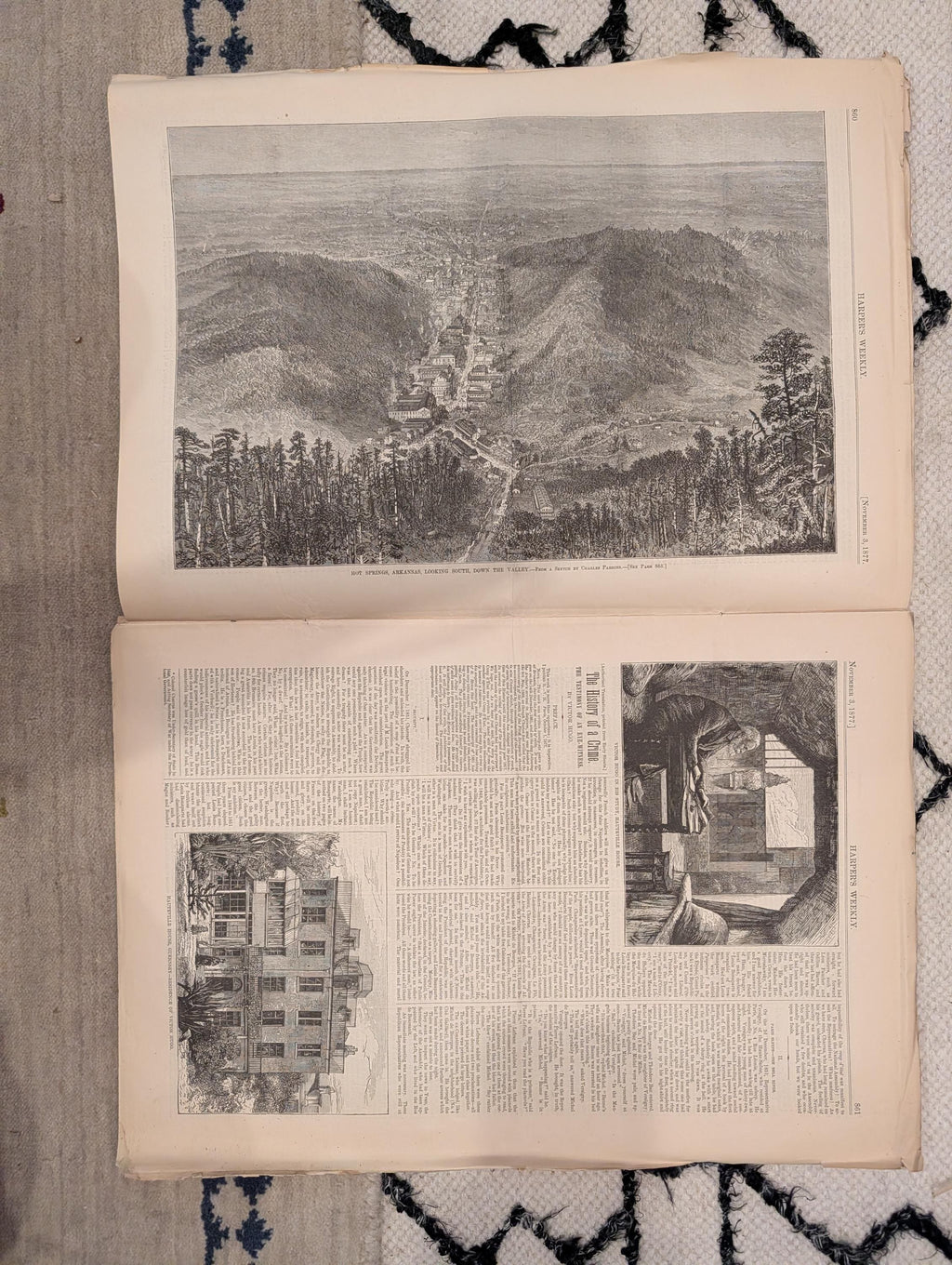 1877 Hot Springs Arkansas, Nast Tiger & Lamb, Shipka Pass — Nov 3