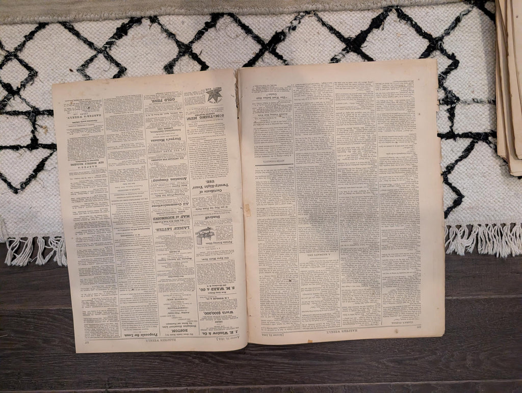 1864 General McPherson Harper's Weekly August 13 Crossing the Chattahoochee