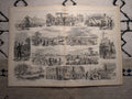 1867 Cotton Plantation Black Workers Centerfold, Crete War — Feb 2