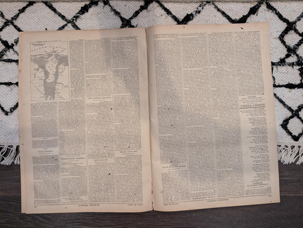 1864 Petersburg Mine Explosion Harper's Weekly August 20 Mobile Bay