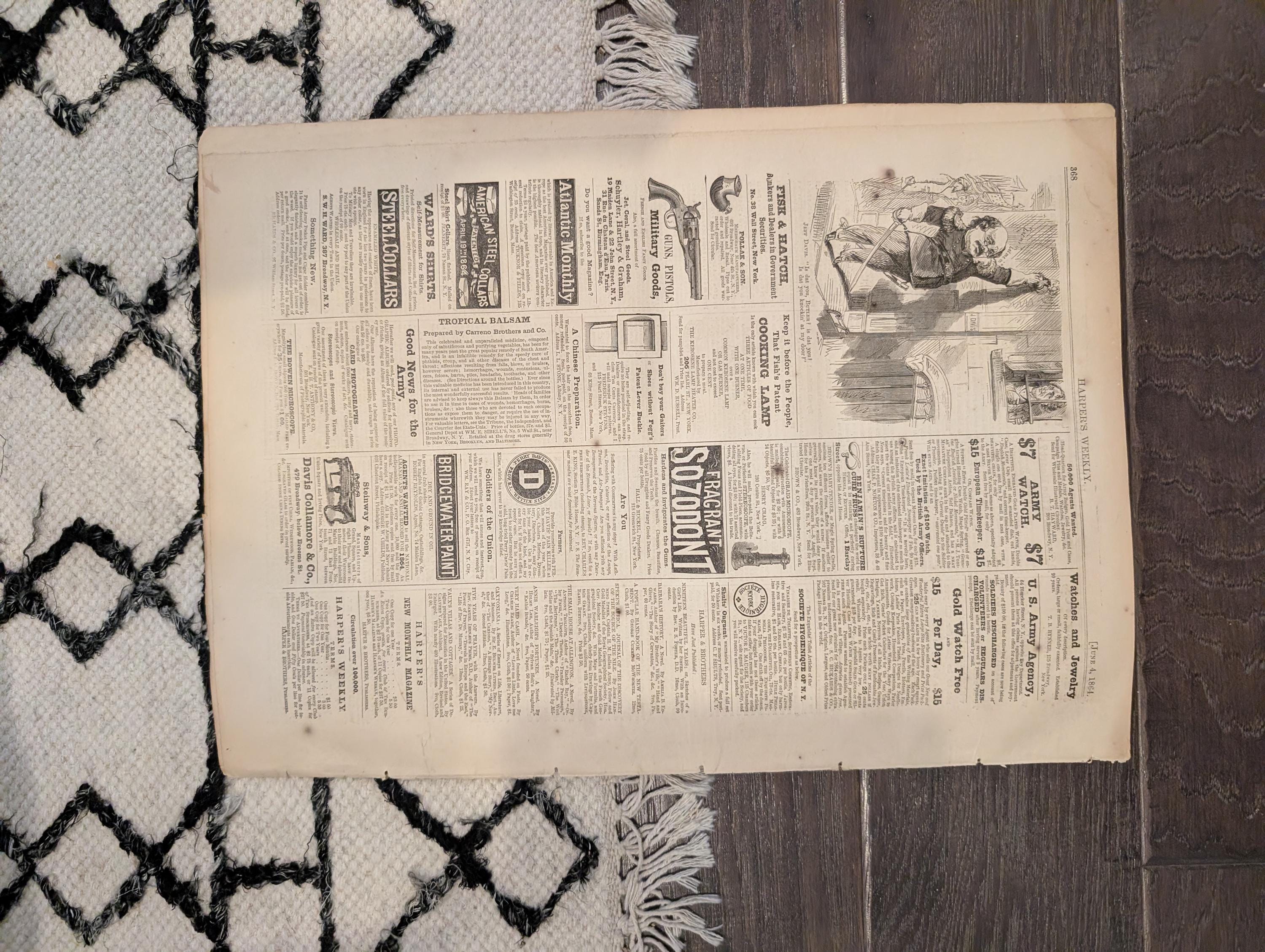 Harper's Weekly 1864 William T. Sherman June 04 Dug Gap Georgia