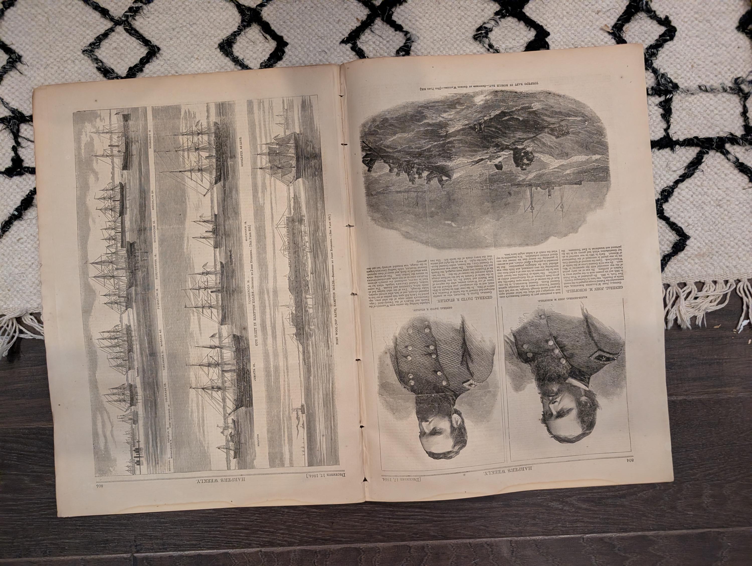 1864 George Thomas Harper's Weekly December 17 William Tecumseh Sherman