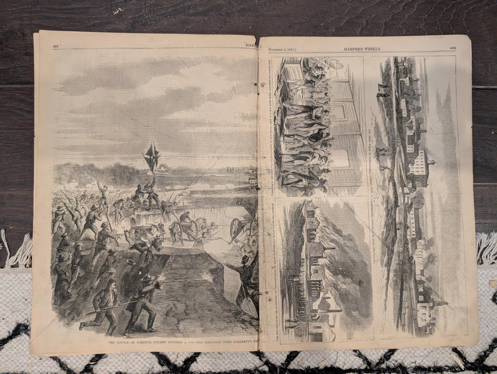 Harper’s Weekly – November 1, 1862 – Battle of Corinth • Battle of Perryville • Pirate “Alabama”
