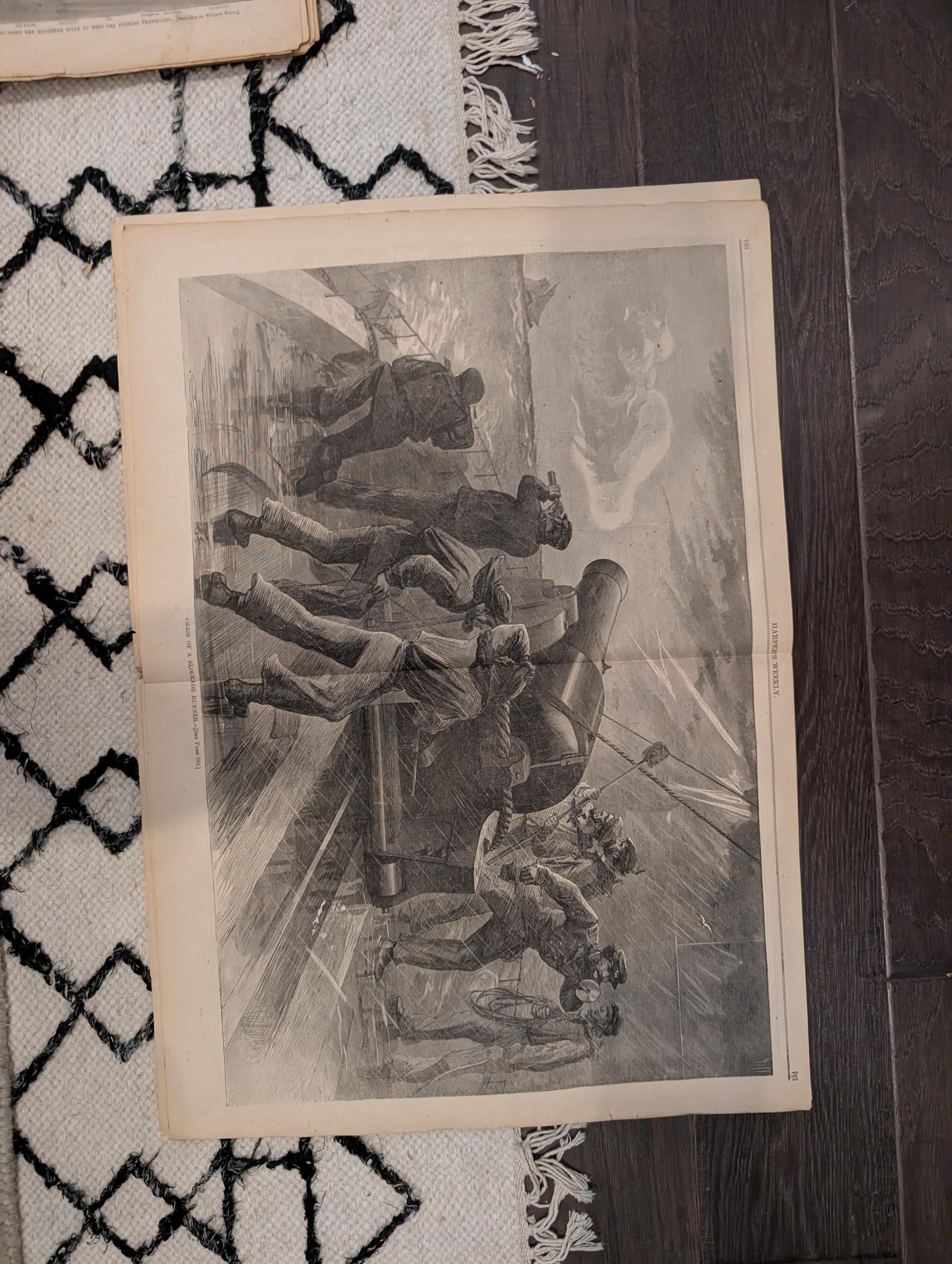 1864 Abraham Lincoln Longer Harper's Weekly November 26 Atlanta & Florida
