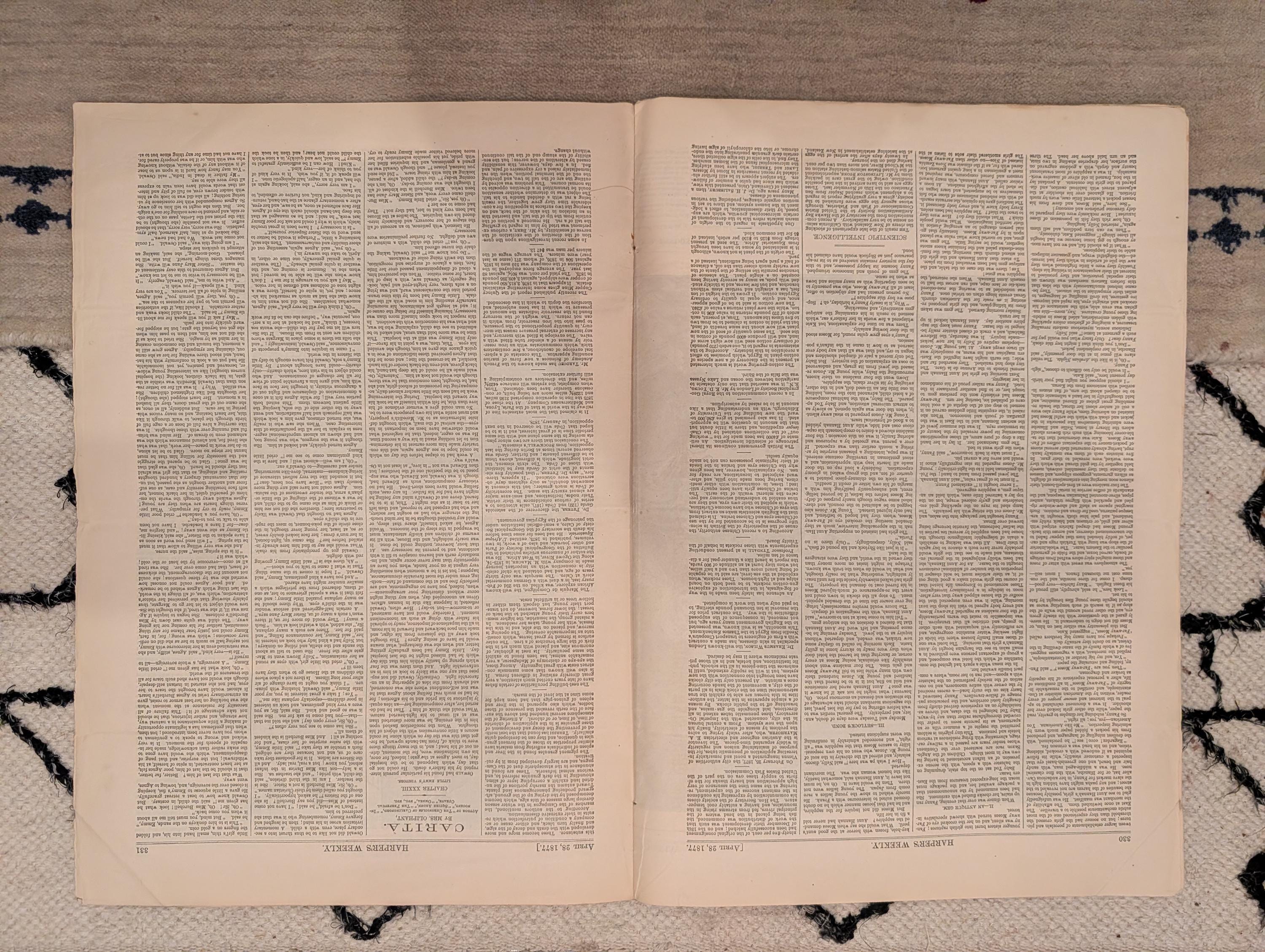 1877 London Workhouse, Schliemann Mycenae, Young Lions, Nast — Apr 28