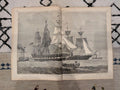 1861 Navy Fleet Fort Pickens Harper's Weekly April 20 Dahlgren Gun Dickens