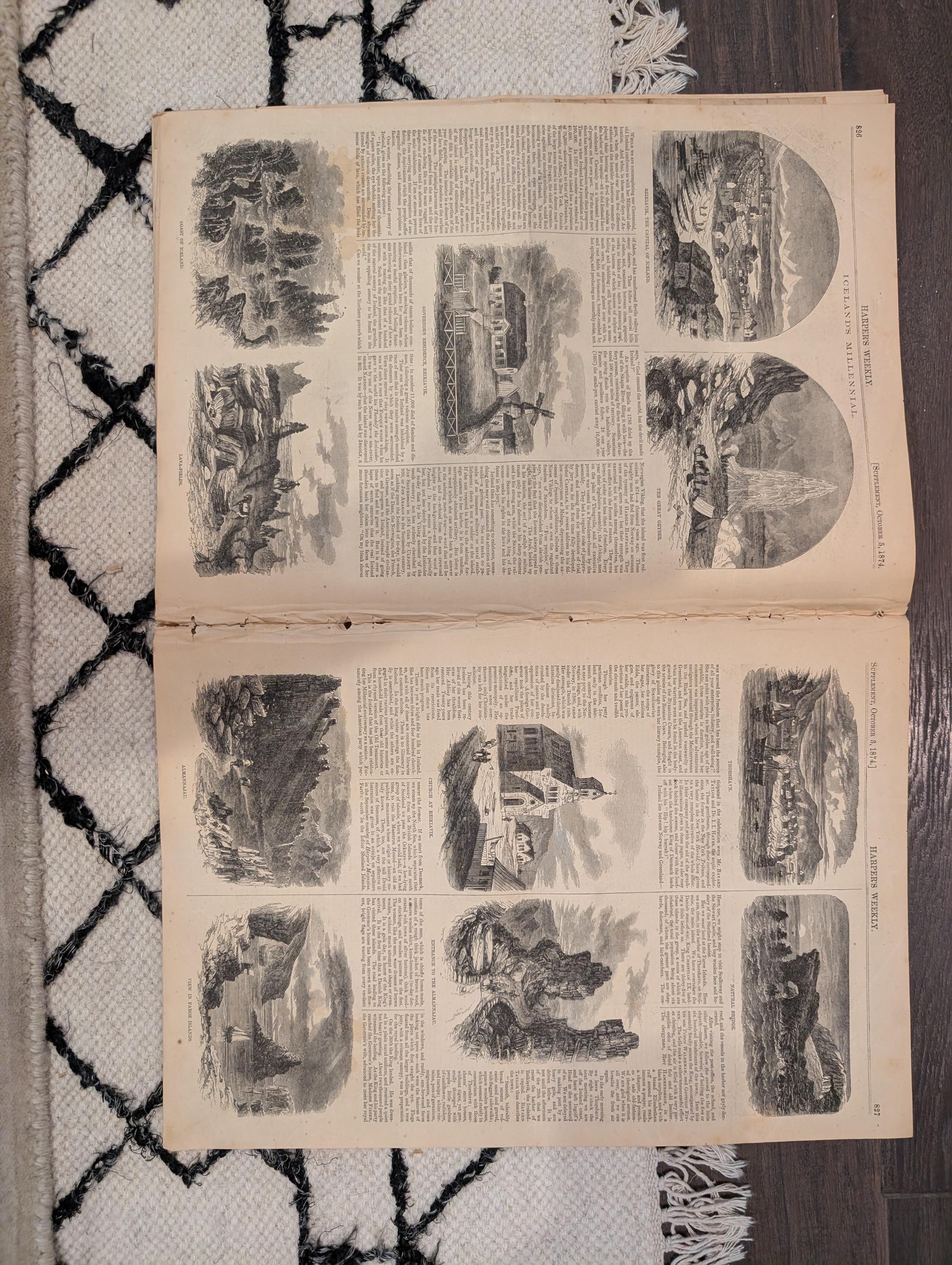 1874 Florida Alligators, Louisiana Outrages, Iceland Millennium — Oct 3