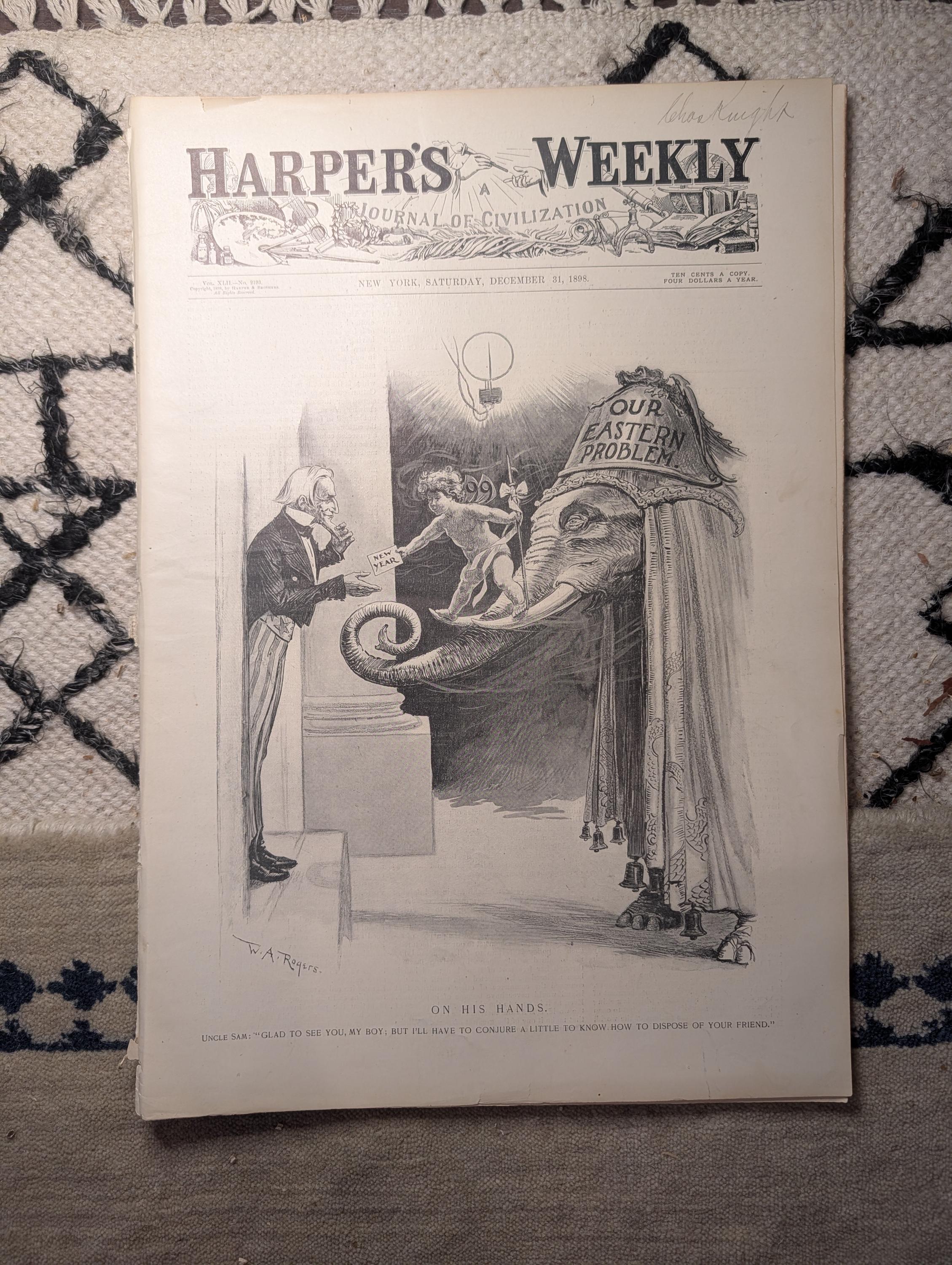 1898 McKinley at Tuskegee & Atlanta, Night at the Opera, Chicago Rail — Dec 31