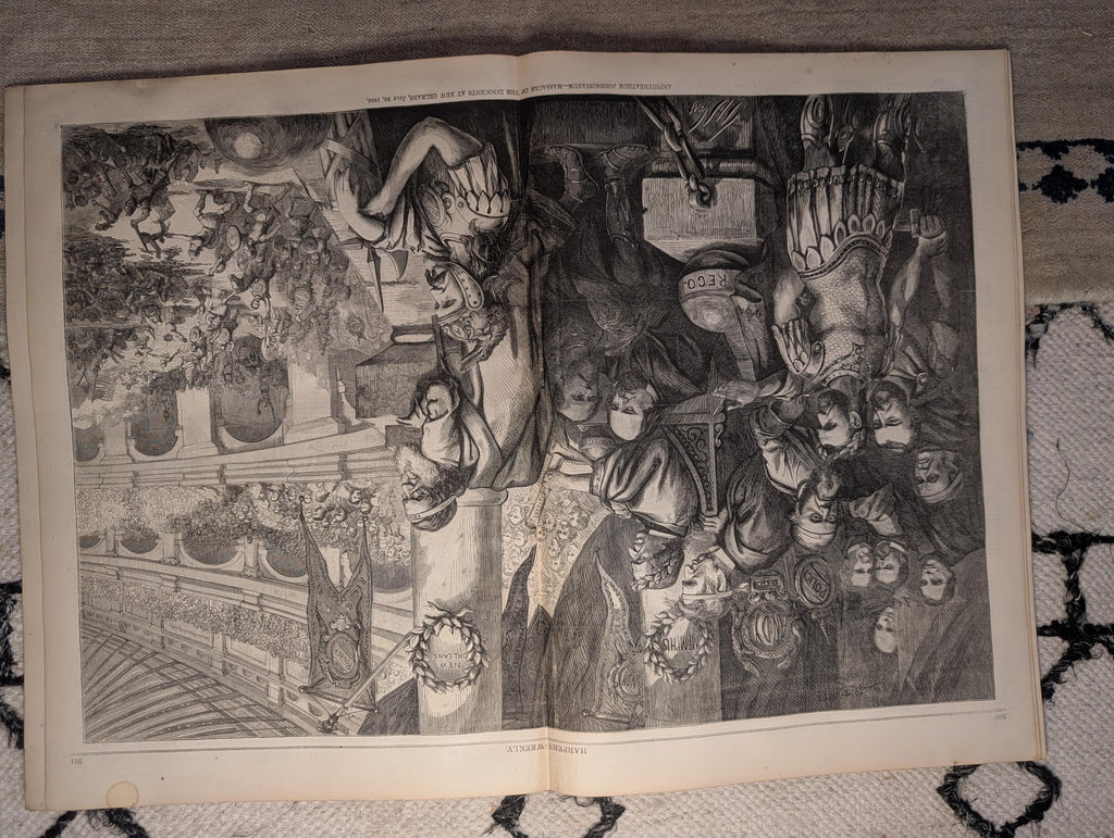 1867 Nast "Amphitheatrum Johnsonianum," Freedmen's Schools Atlanta — Mar 30