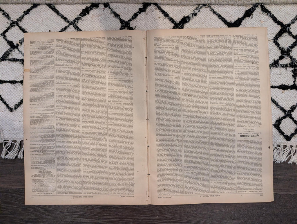 1864 Petersburg Mine Explosion Harper's Weekly August 20 Mobile Bay