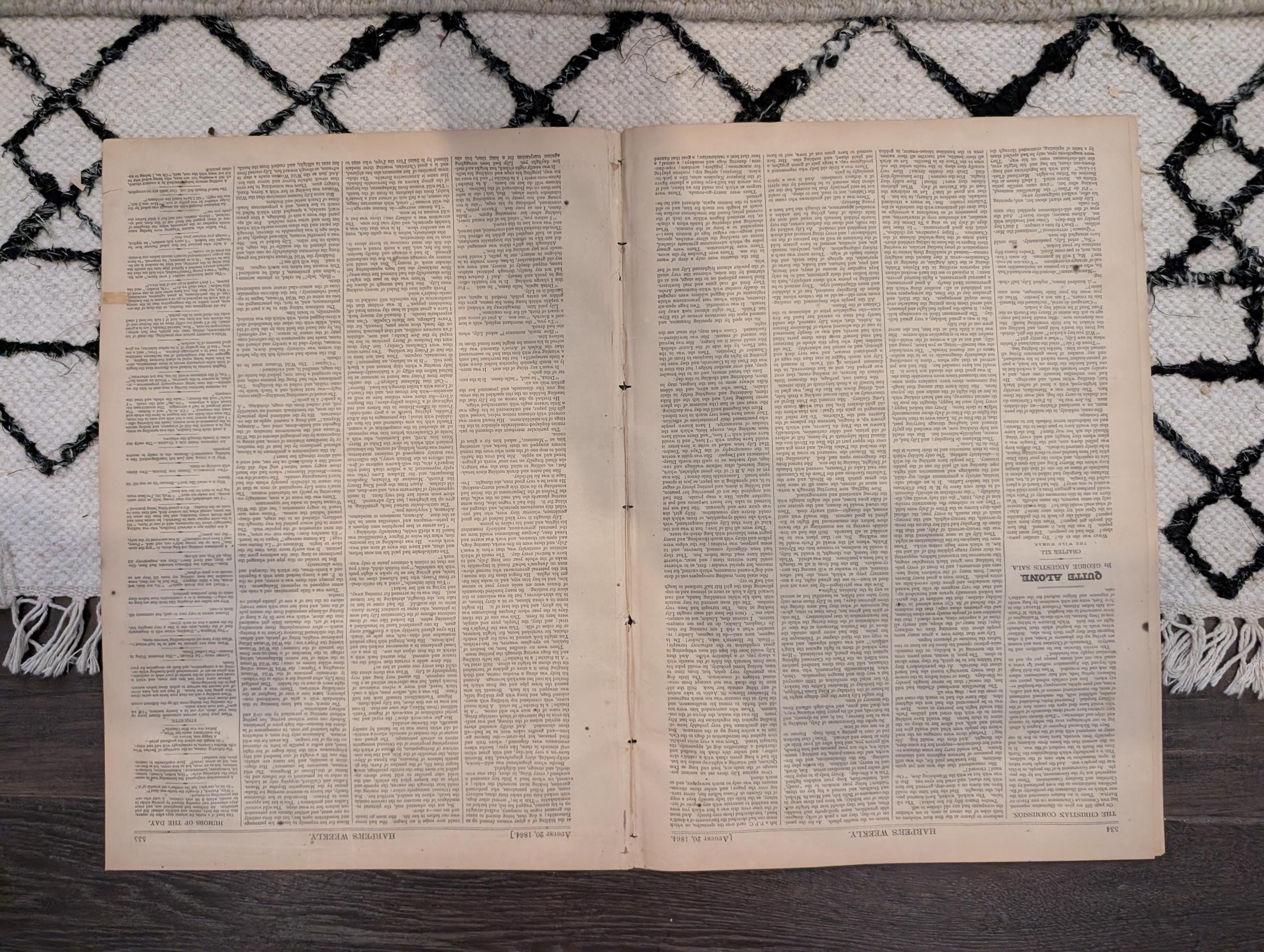 1864 Petersburg Mine Explosion Harper's Weekly August 20 Mobile Bay