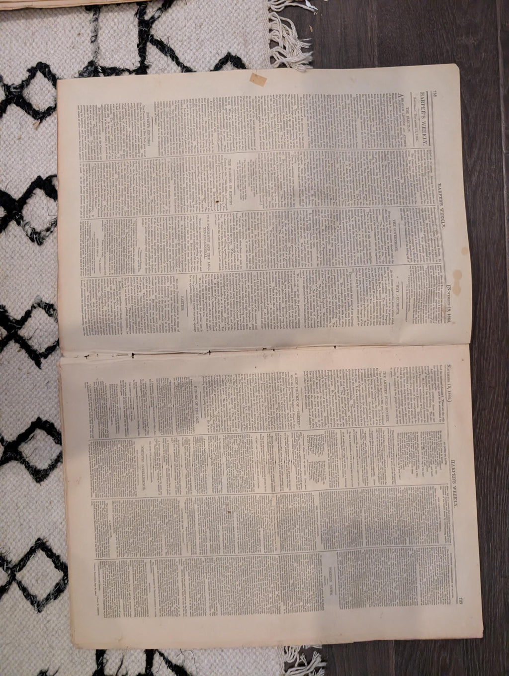 1864 Destruction of the Albemarle Harper's Weekly November 19 Petersburg Fort Capture