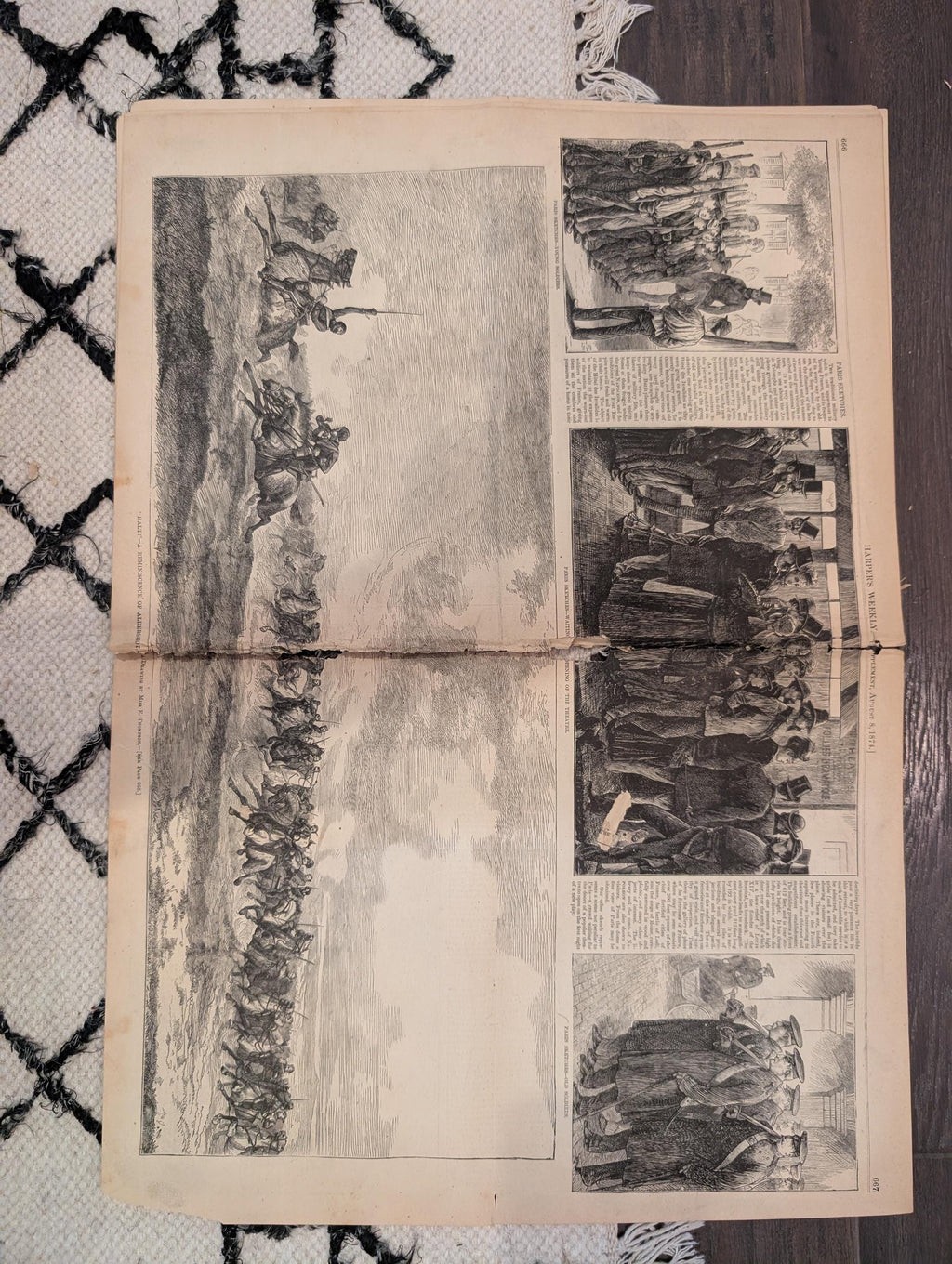 1874 Arctic Bear Hunt, NJ Veterans Reunion, Nast, Harper's Weekly — Aug 8