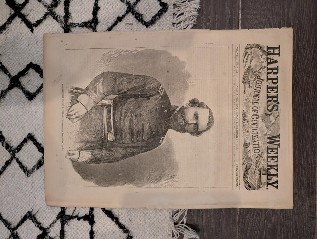 1864 George Thomas Harper's Weekly December 17 William Tecumseh Sherman