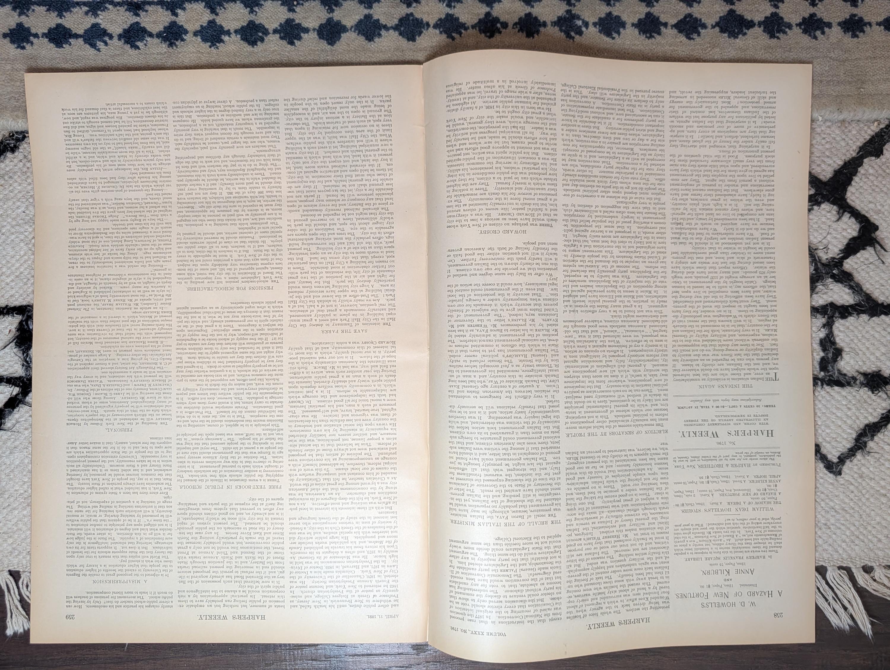 1891 Chilean Civil War, Versailles Fountains Centerfold, Italian Navy — Apr 11