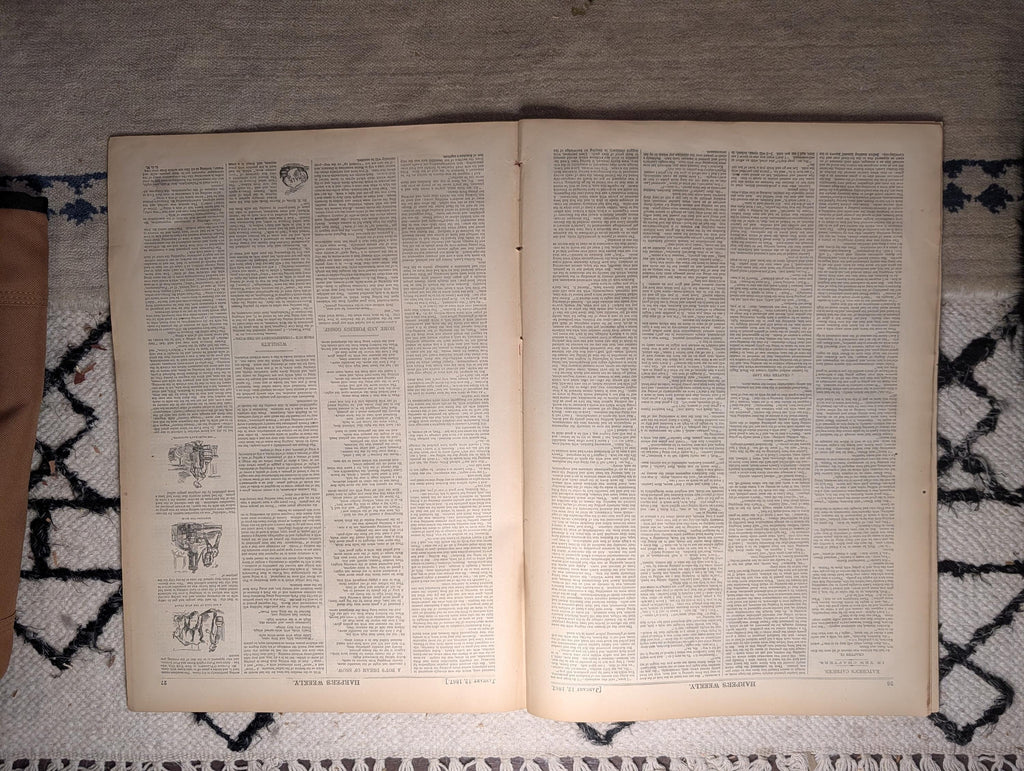1867 Thomas Nast Emancipation Proclamation, Frederick Douglass Letter — Jan 12