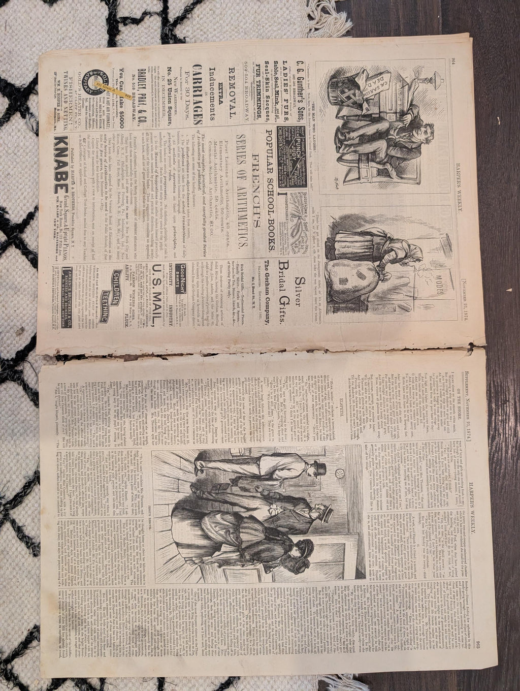 1874 Republican Elephant Nast, Tilden Governor, Family Lawyer — Nov 21