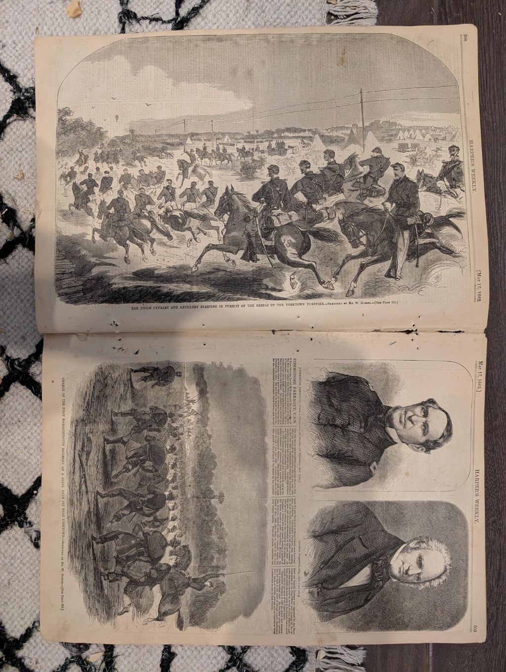 Harper’s Weekly – May 17, 1862 – Farragut Enters the Mississippi • Fort Macon Bombarded • Winslow Homer Front Page