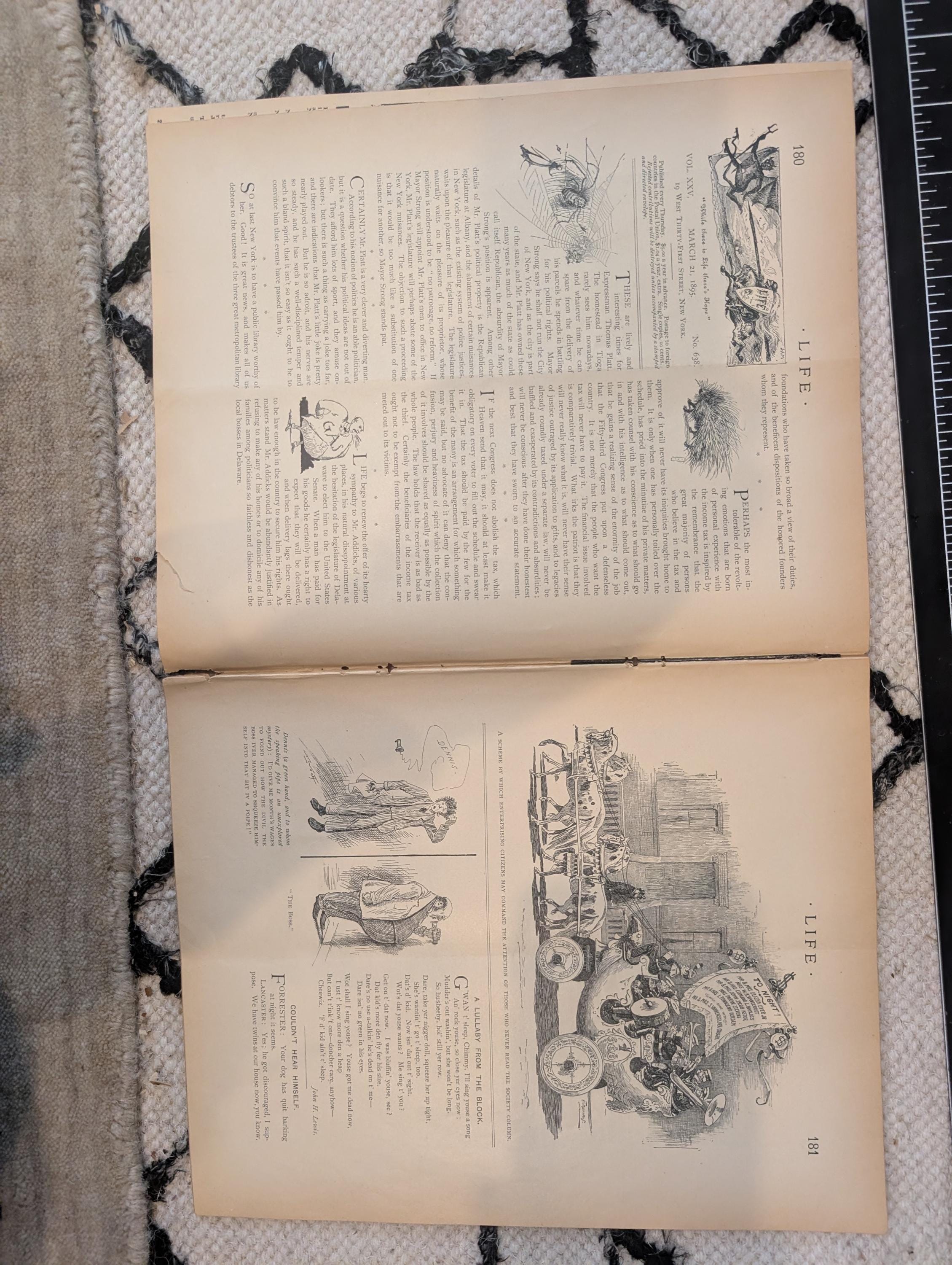 1895 LIFE Magazine — Lillie Langtry, Golf, Bloomers, Tammany Hall — March 21