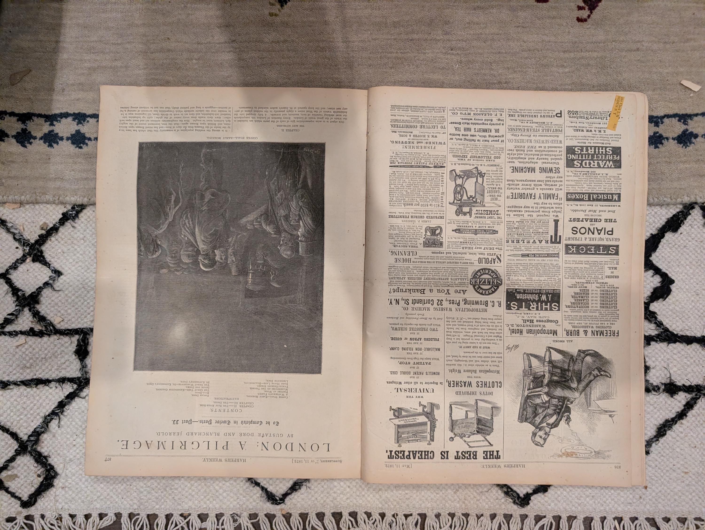 1872 Cincinnati Queen City Harper's Weekly May 11 Hammondsport Vineyards