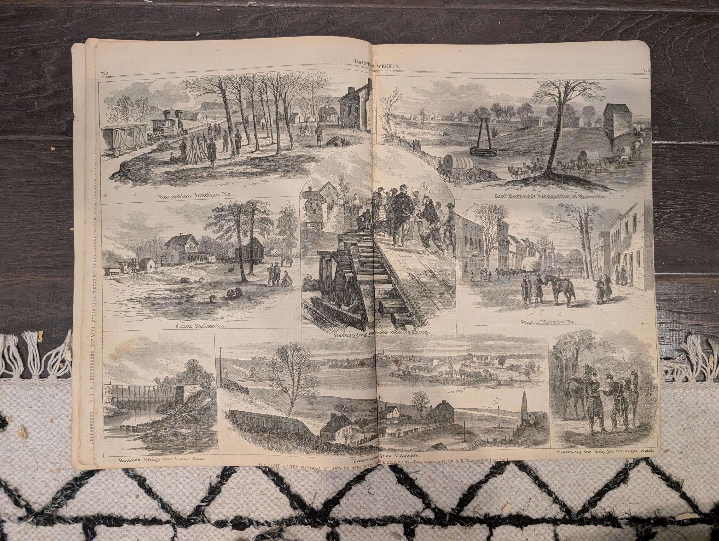 Harper’s Weekly – December 13, 1862 – Burnside & Commanders • Fredericksburg March • Petersburg, VA