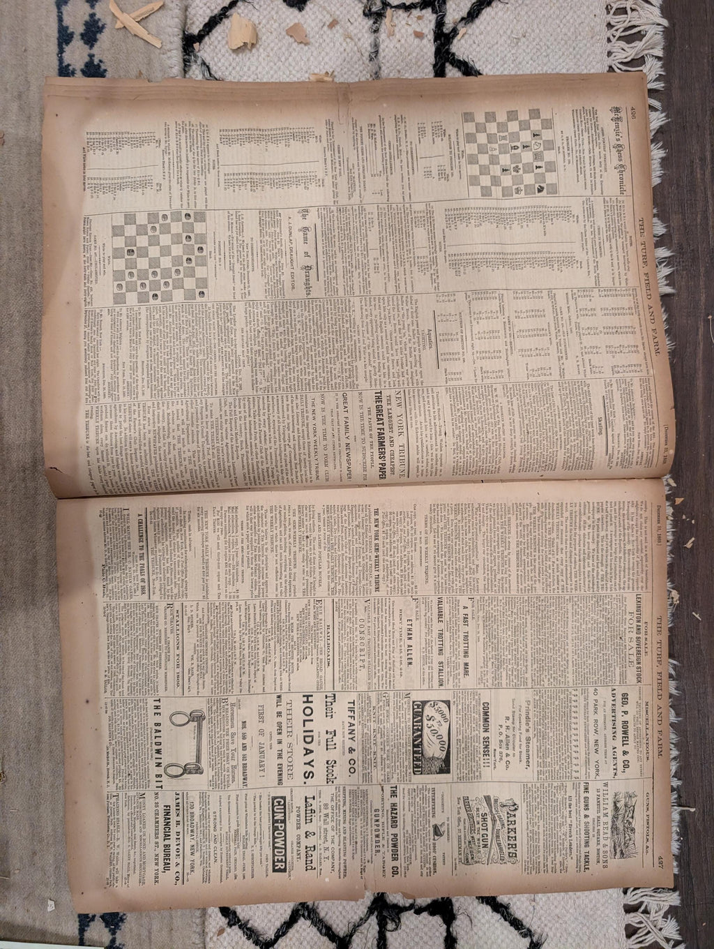 1869 Turf Field and Farm — New Year's Eve, Fox Hunting, Baseball, Full Year Index, Dec 31