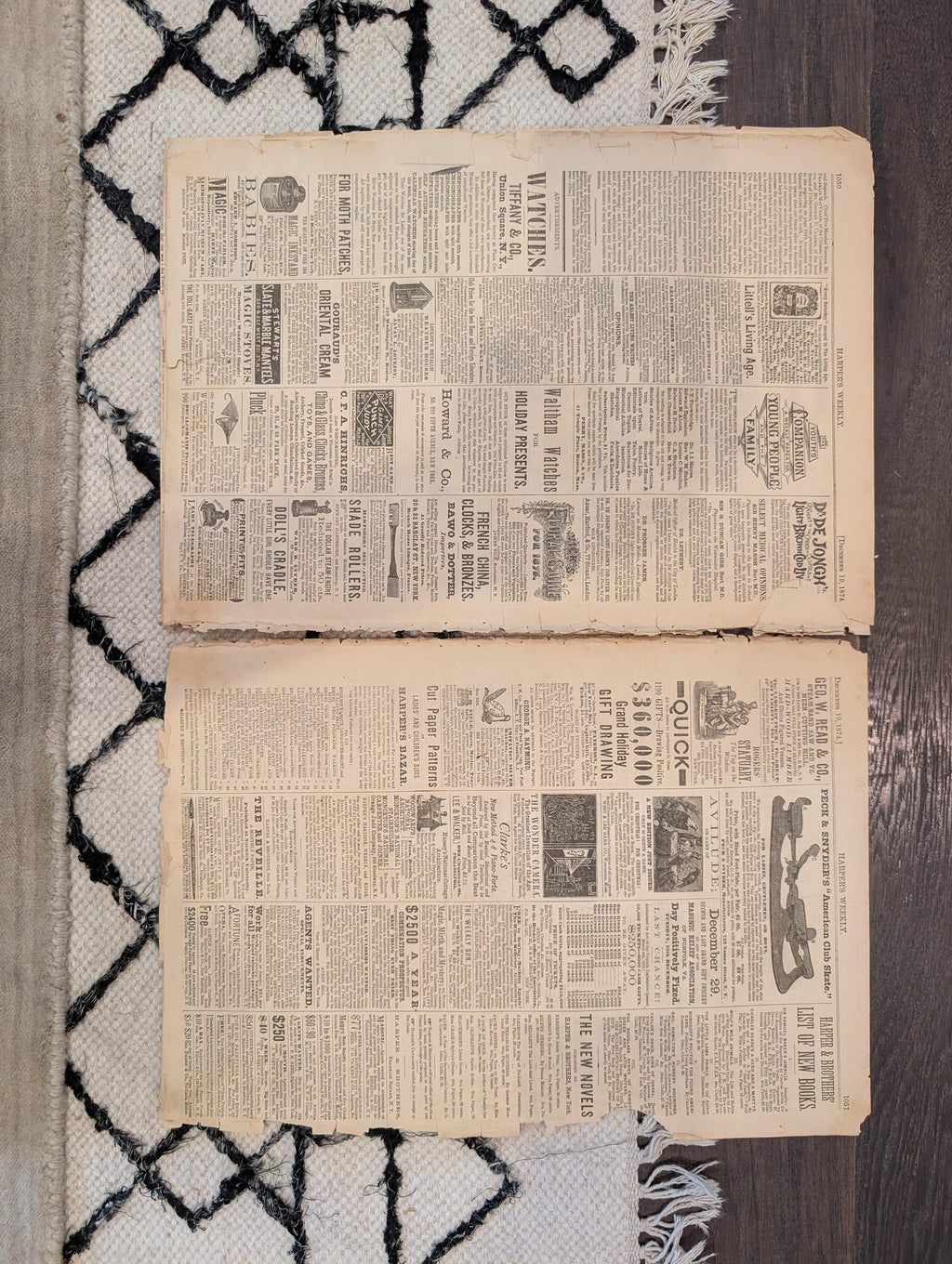 1874 Chicago Fire Dept · Nast on Teachers' Salaries · Grand Canyon & Yellowstone Supplement — Dec 19