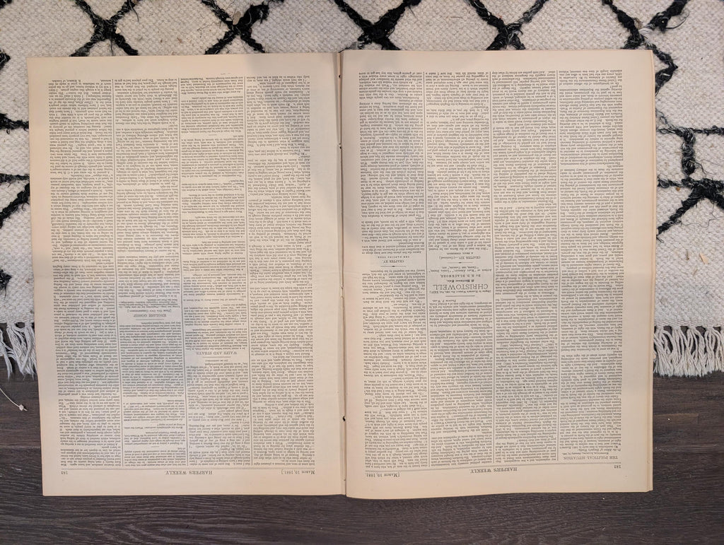 1881 Garfield Inauguration Centerfold, Nast Grant Central Park — Mar 19