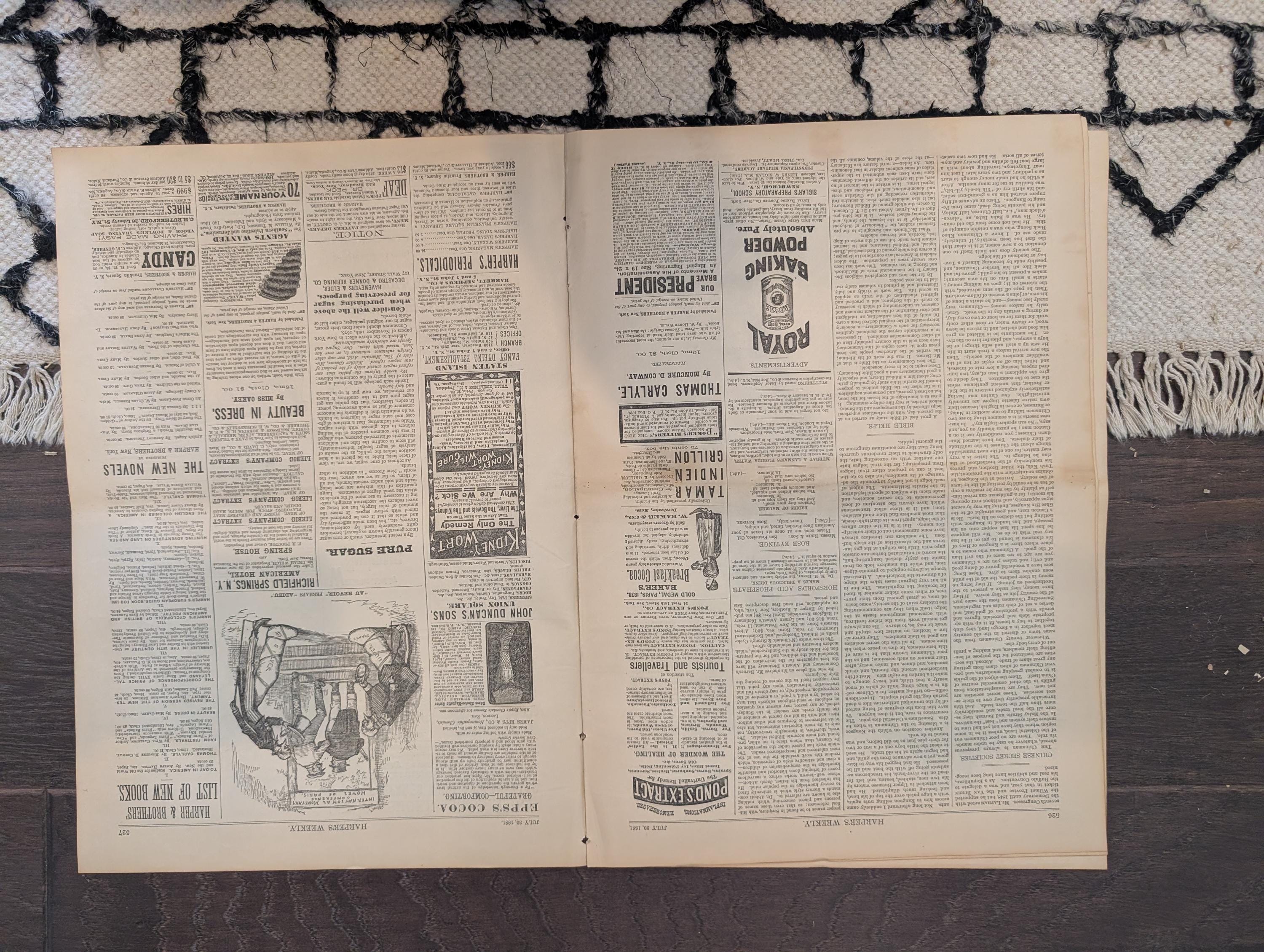 1881 Nast "War into Africa," Regatta Lightship, Eira Voyage, Juvenile Laws — Jul 30