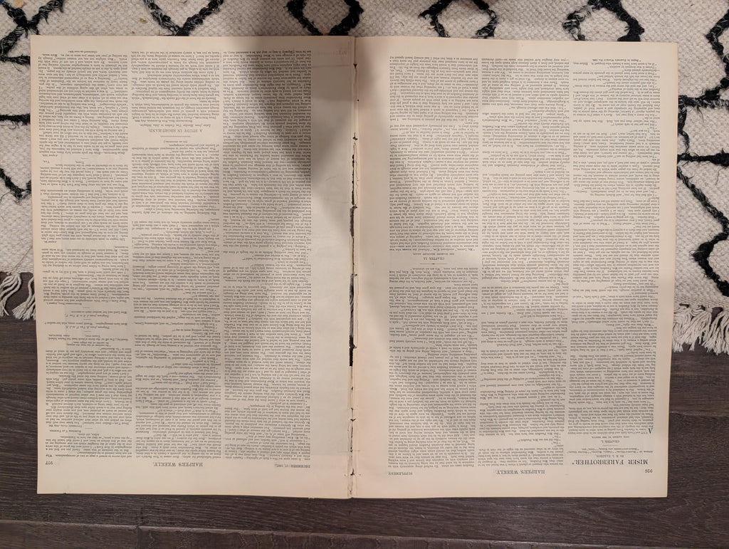 Harper’s Weekly – December 17, 1887 – Frederick Stuart Church Christmas Supplement • A.B. Frost • Logging Camp • Madre de Dios