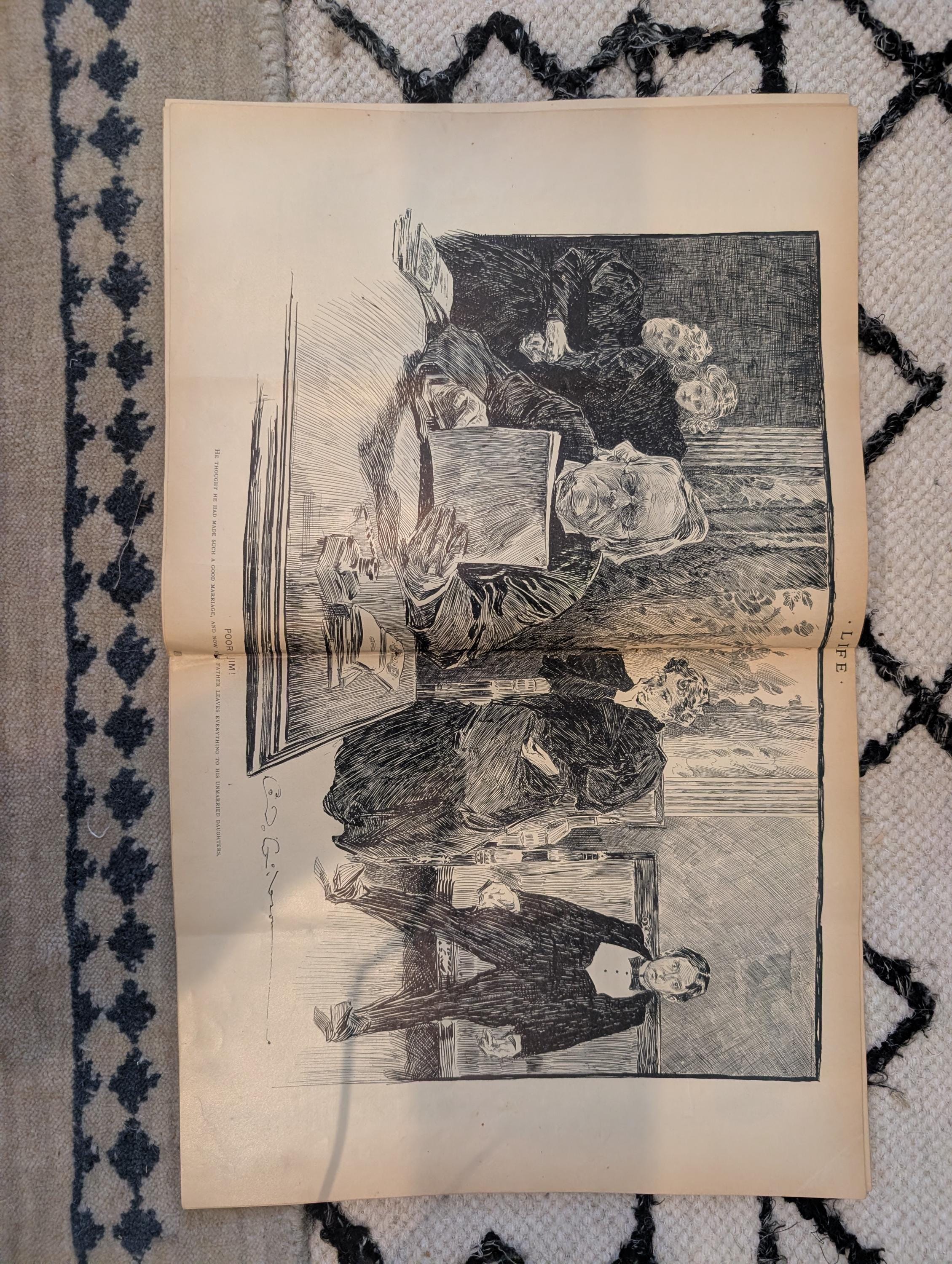 1895 LIFE Magazine — Marion Crawford, Madame Sans-Gêne, Golf, Pabst — March 14