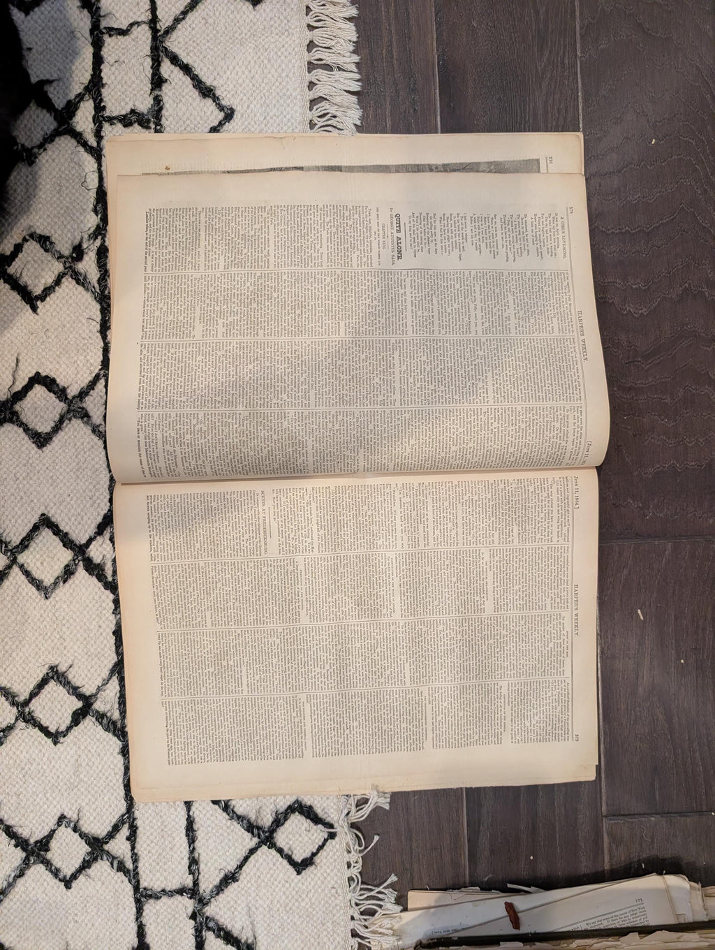 1864 Lincoln and Secretaries Harper's Weekly June 11 Spotsylvania Salient