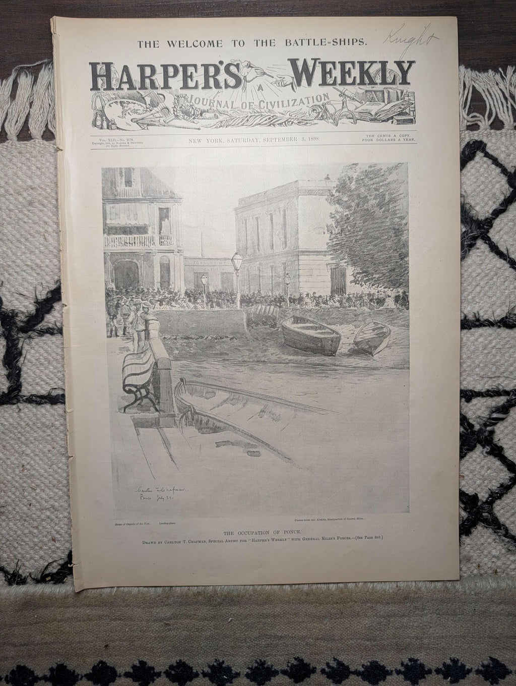 1898 Occupation of Ponce Puerto Rico, Navy Homecoming, Philippines — Sep 3