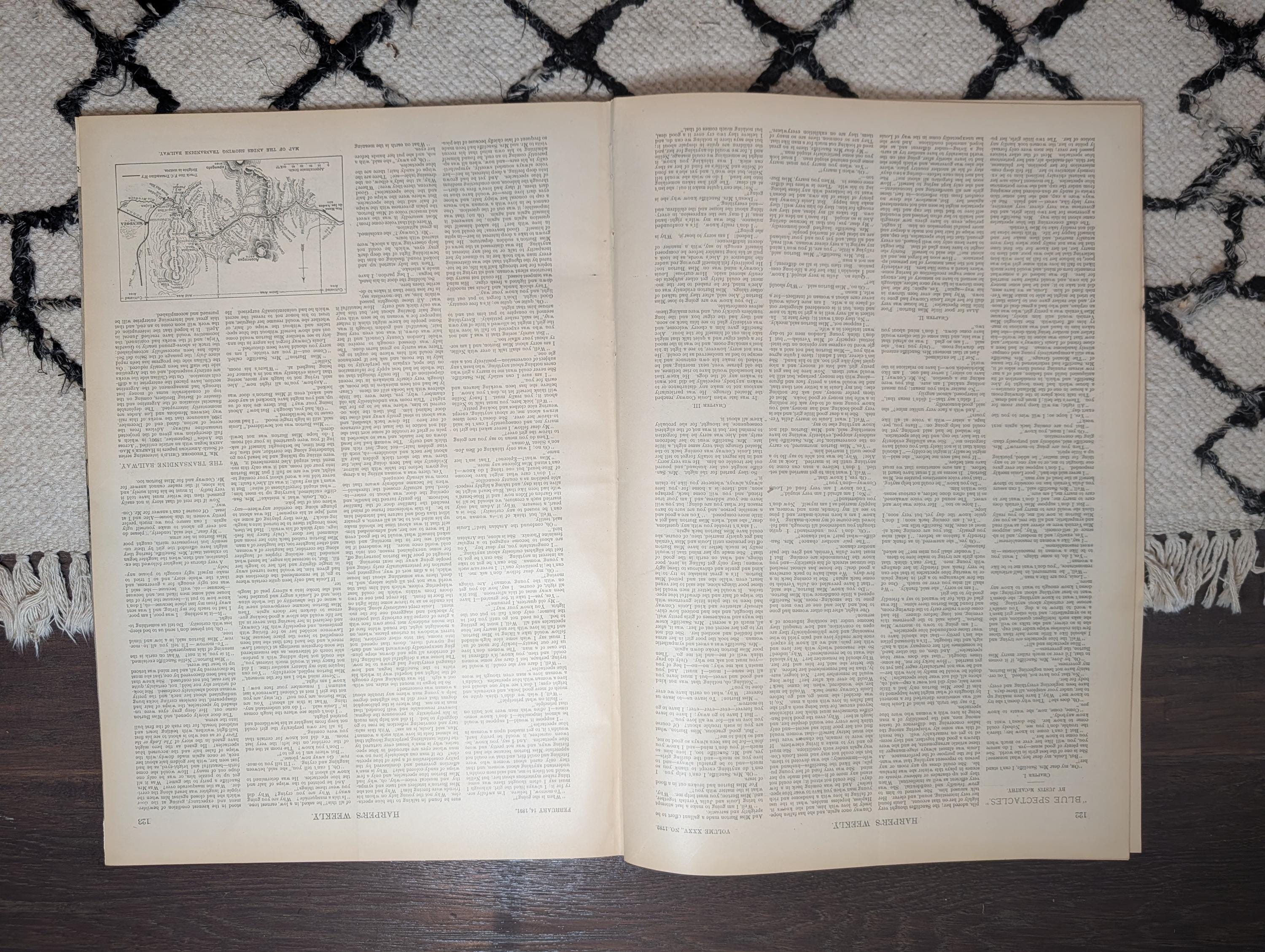 1891 Tournament of Roses Pasadena, NY Rabbi Front Page, Last Sioux War — Feb 14