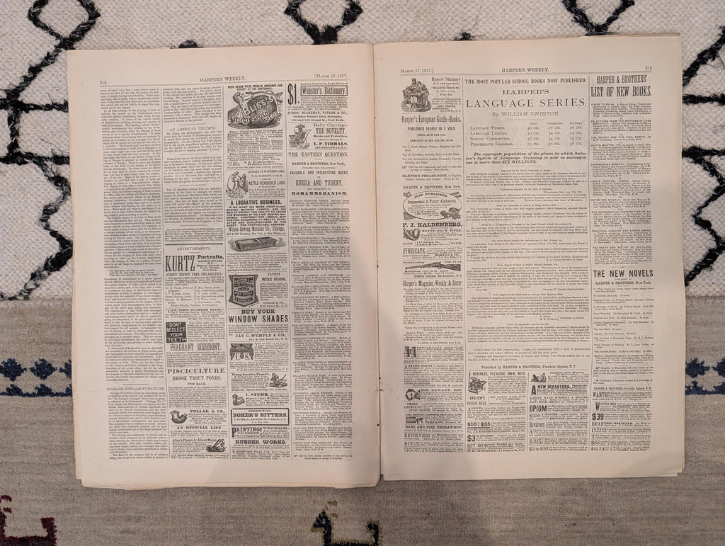1877 Hayes & First Lady Portraits, Nast, White House, Polar Bears — Mar 17