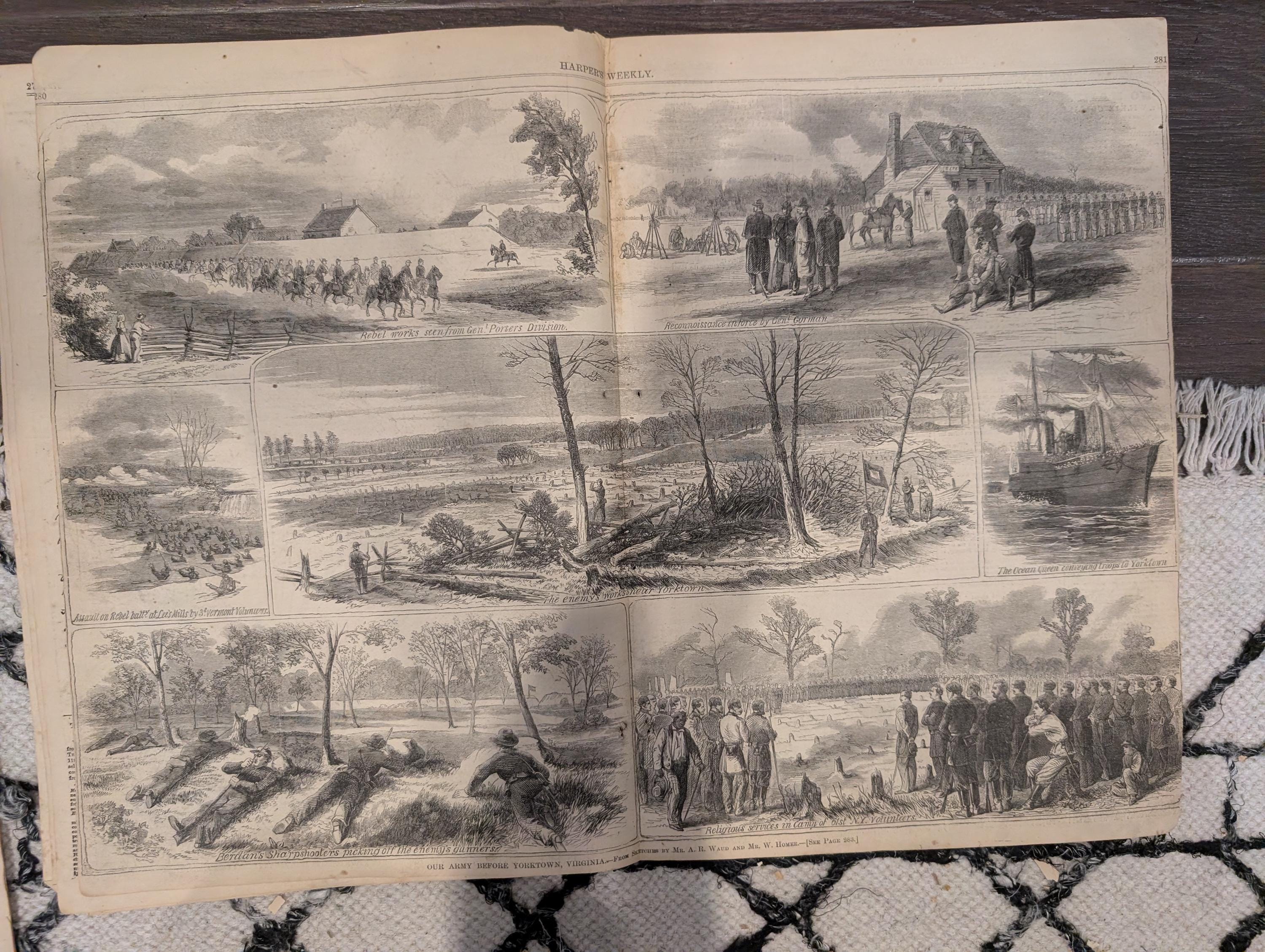 Harper’s Weekly – May 3, 1862 – Heroes of Shiloh • Merrimac Scenes • Fort Pulaski • Winslow Homer Prints