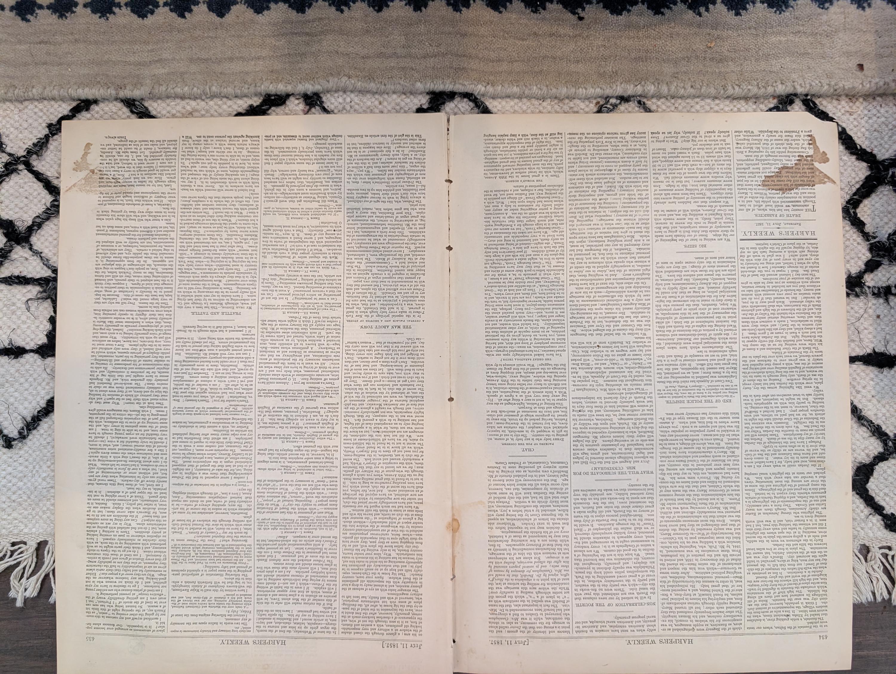 1857 San Francisco and Salt Lake City Harper's Weekly July 11 Brigham Young