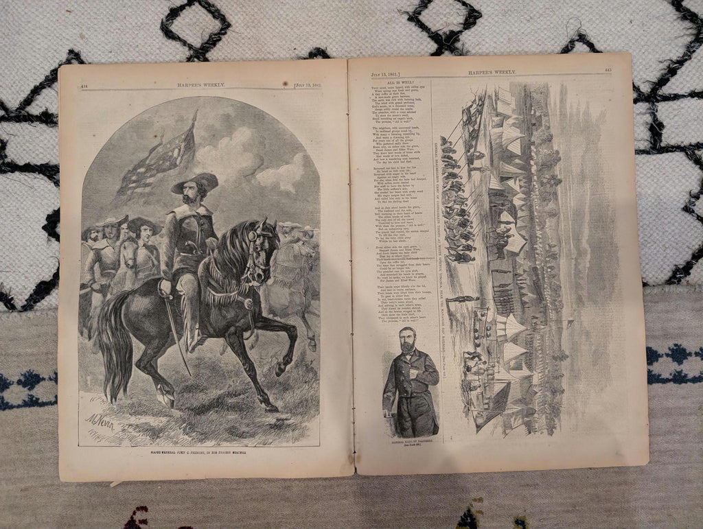 1861 Slave Auction Winslow Homer Harper's Weekly July 13 Lincoln Cabinet