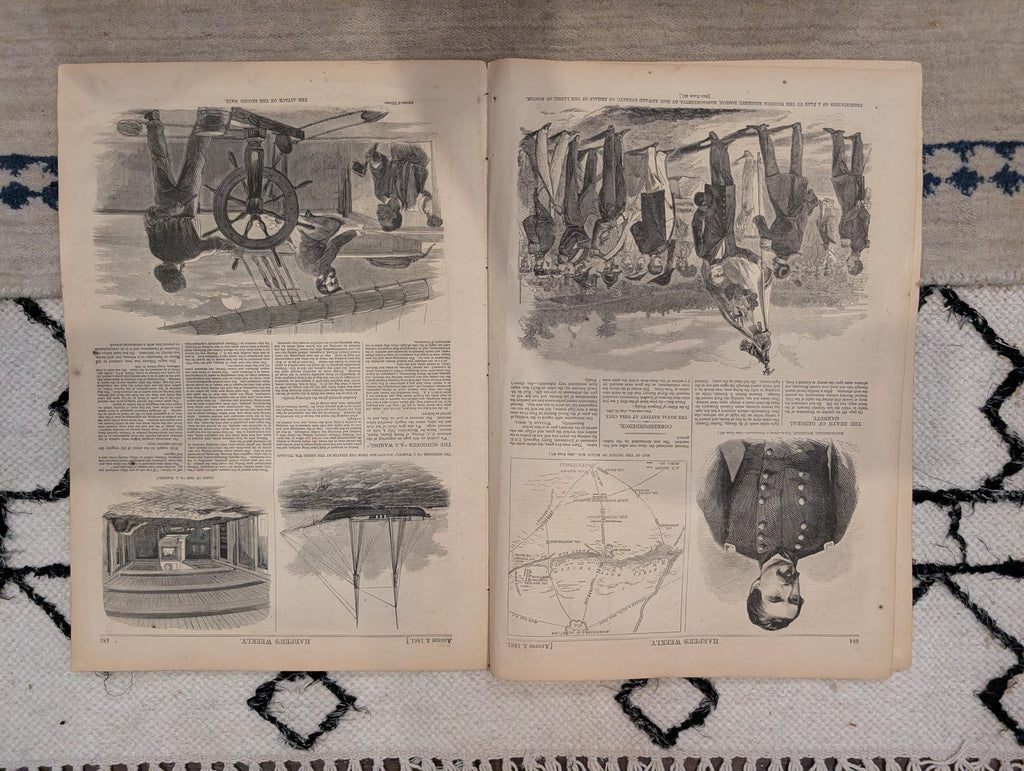 1861 Battle of Bull Run Harper's Weekly August 03 Mississippi Wildcats McClellan