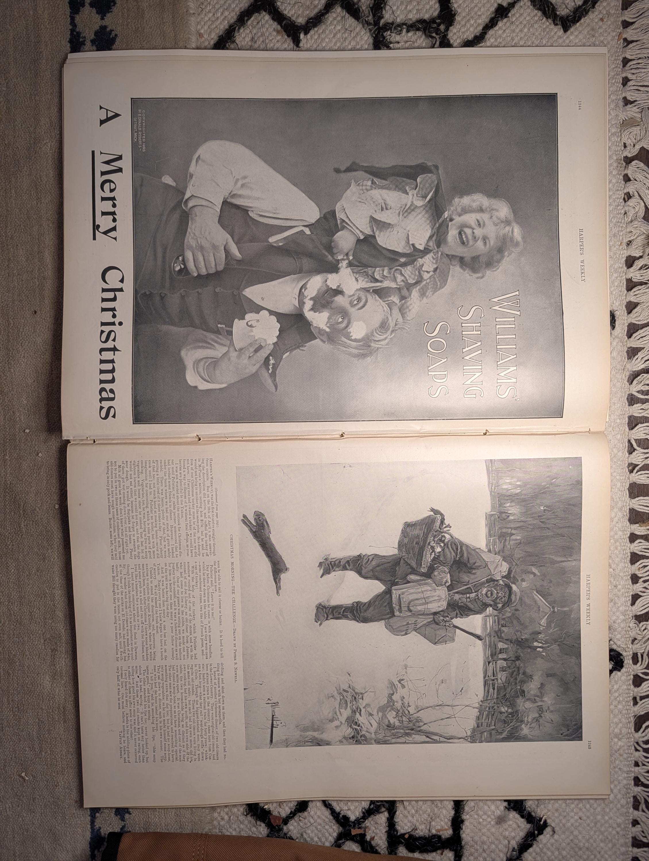 1898 Remington Bronze Statuettes, Christmas Klondike & West Point, Puerto Rico Cockfight — Dec 17