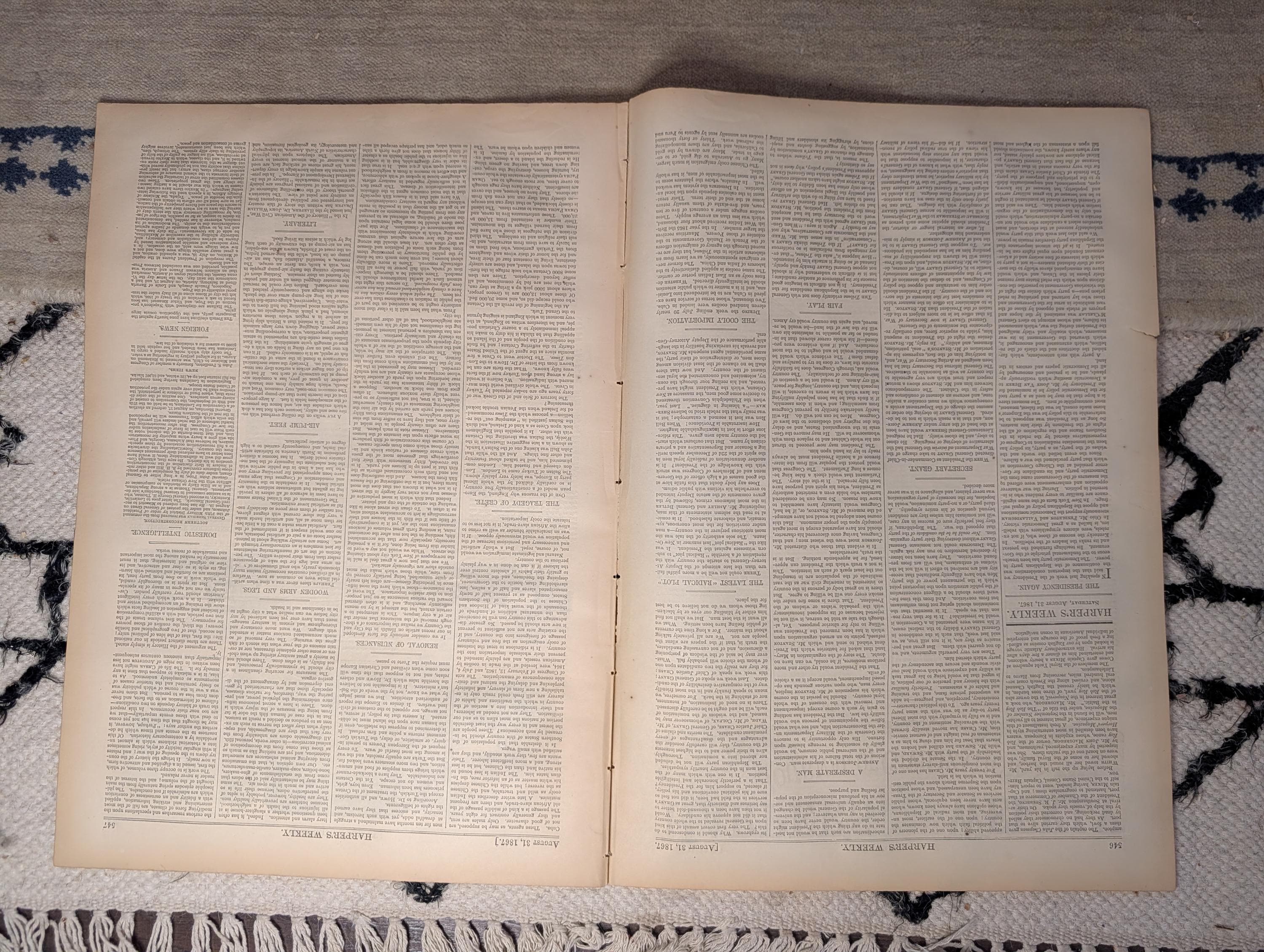 1867 Adirondack Mountains, Brooklyn Bridge Foundation, Sailors Harbor — Aug 31
