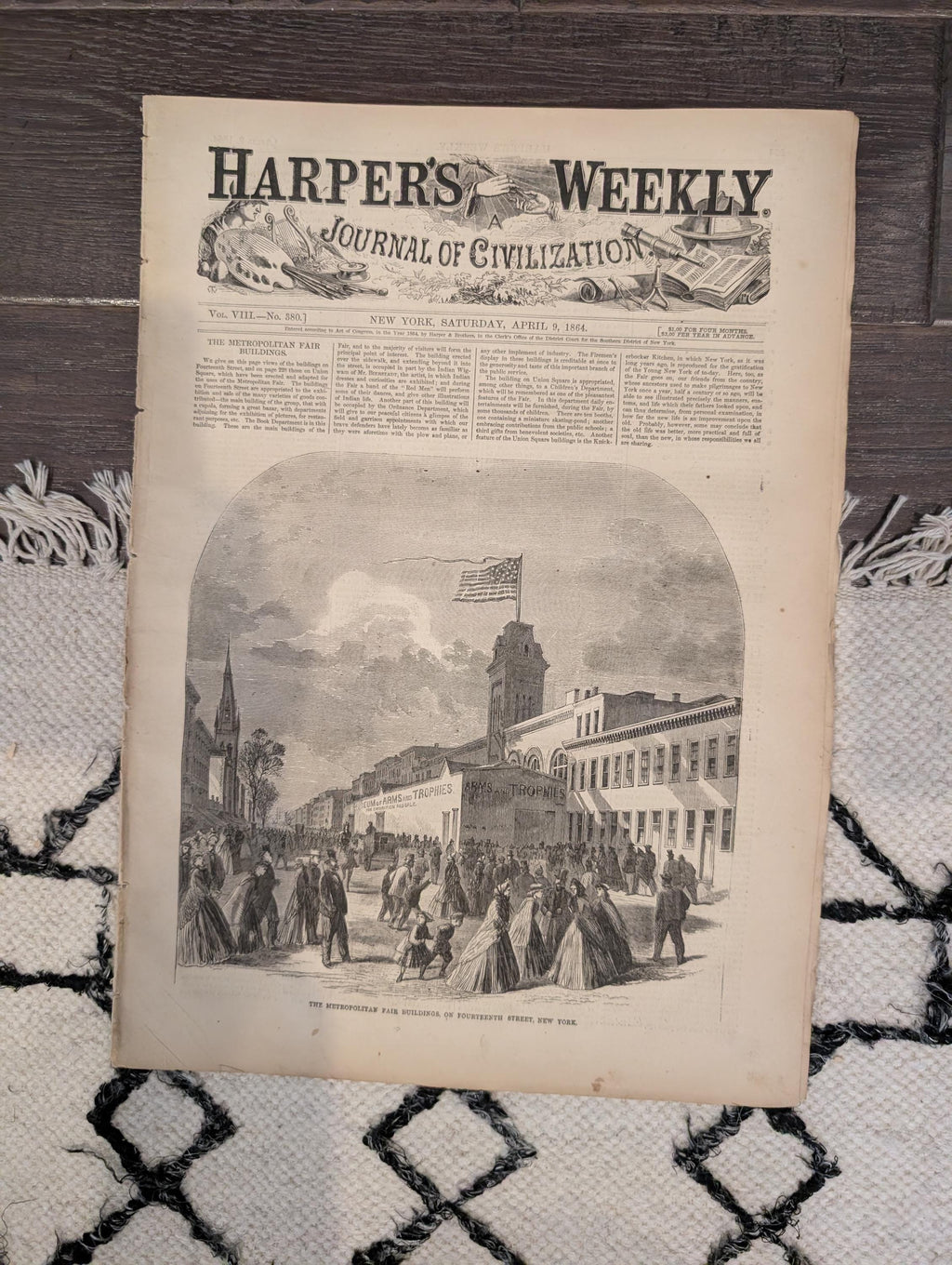 Harper's Weekly 1864 Knoxville Tennessee April 09 Thomas Nast
