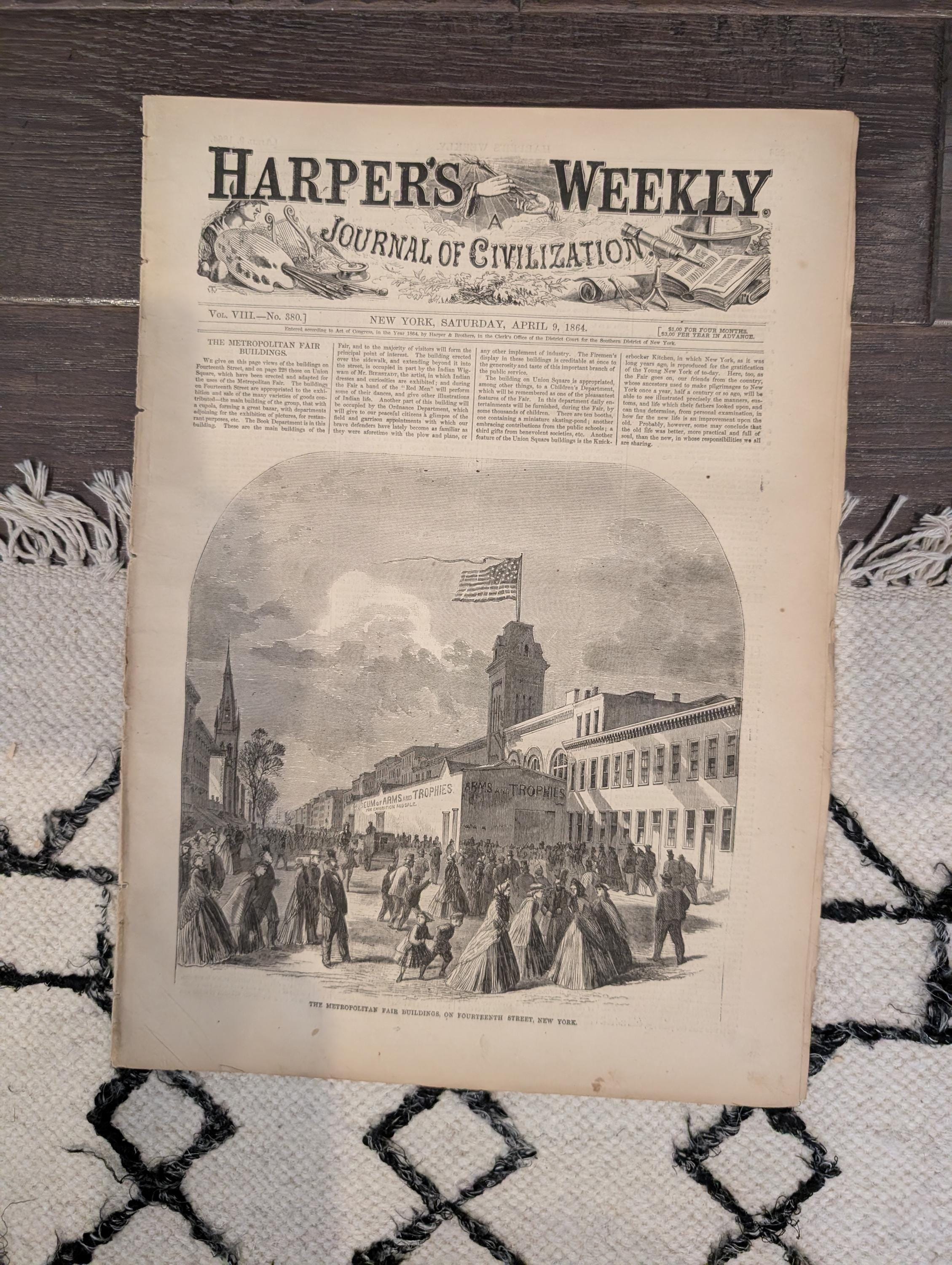 Harper's Weekly 1864 Knoxville Tennessee April 09 Thomas Nast